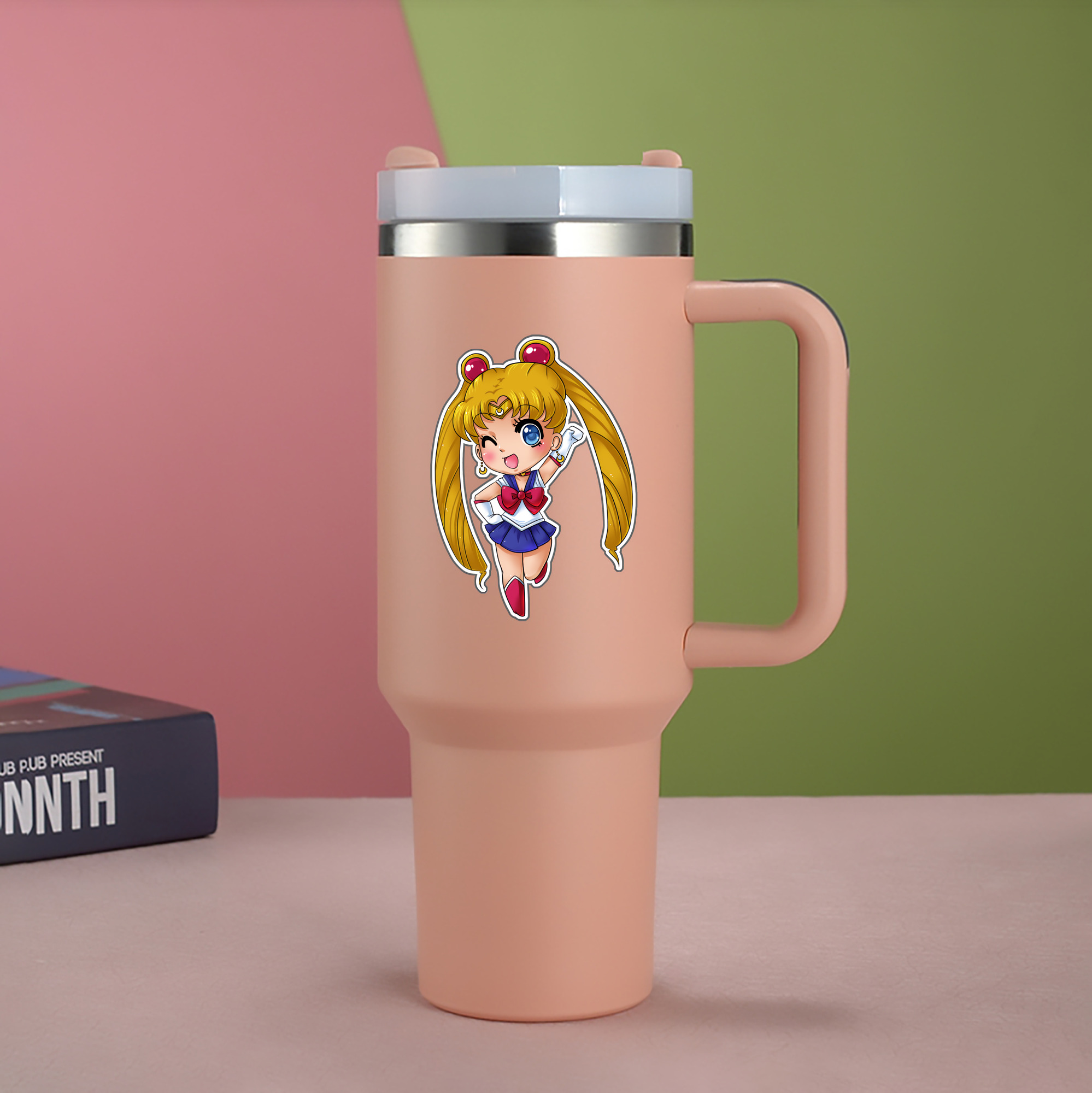 （画像用） 美少女戦士セーラームーン 月野 うさぎ つきの うさぎ Sailor Moon Tsukino Usagi 1200mL車用タンブラー（カラープリント）