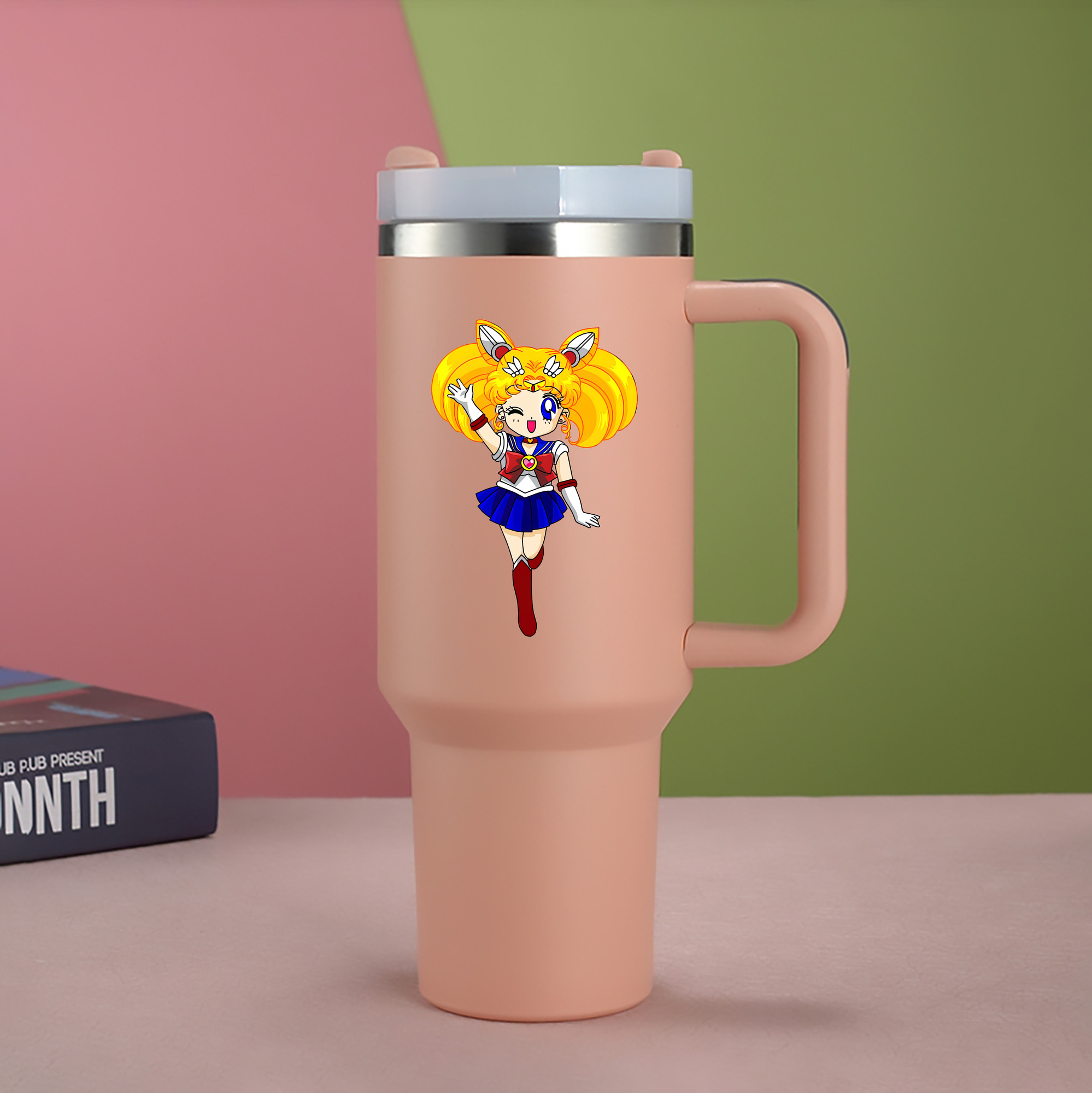 （画像用） 美少女戦士セーラームーン 月野 うさぎ つきの うさぎ Sailor Moon Tsukino Usagi 1200mL車用タンブラー（カラープリント）