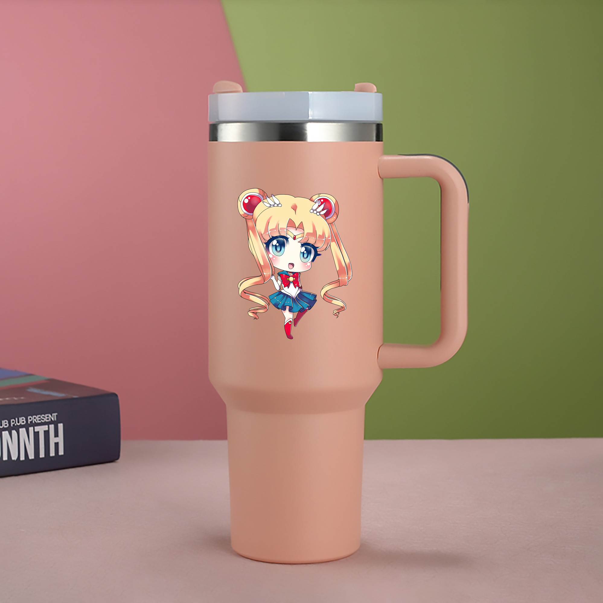 （画像用） 美少女戦士セーラームーン 月野 うさぎ つきの うさぎ Sailor Moon Tsukino Usagi 1200mL車用タンブラー（カラープリント）