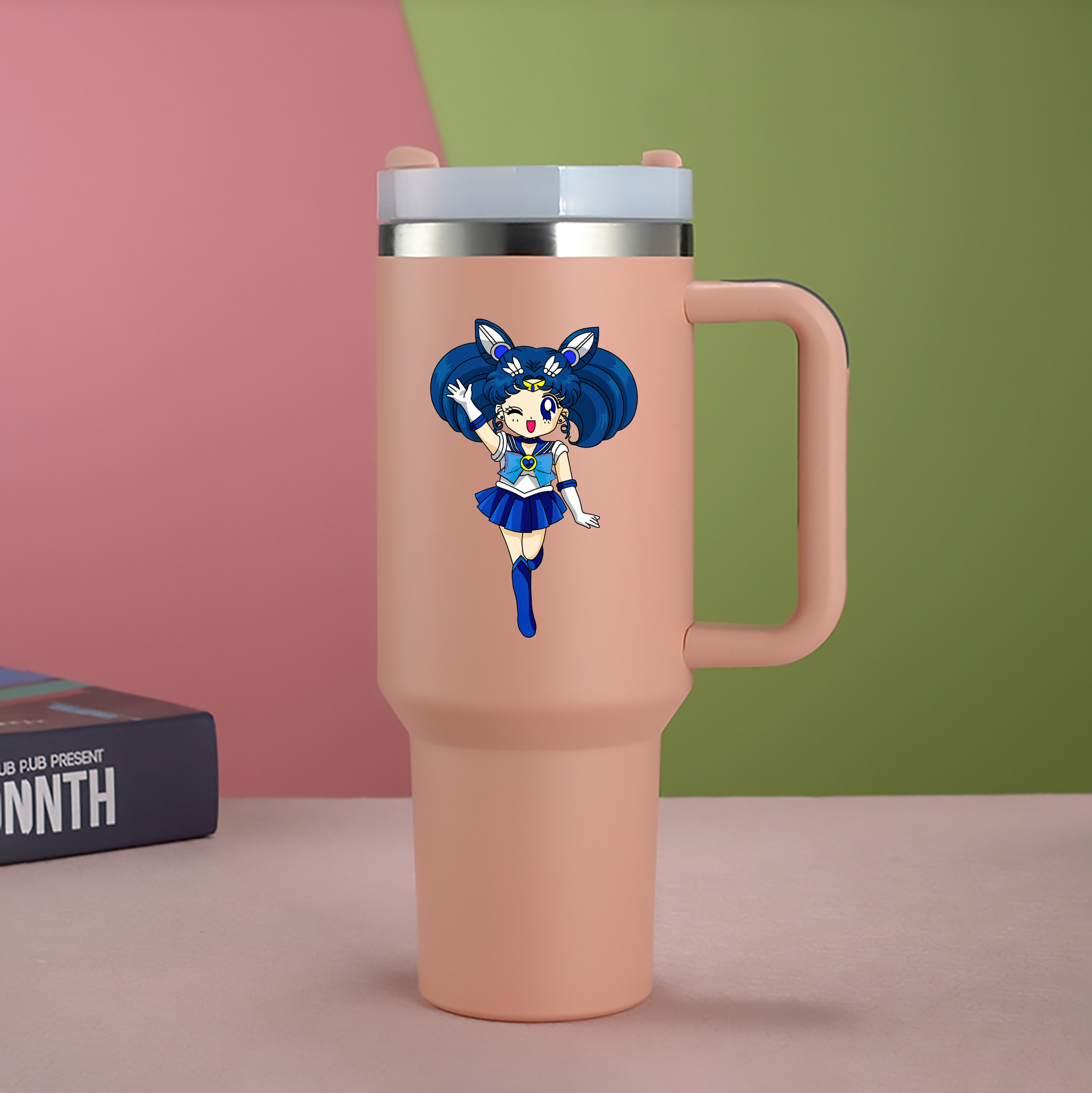 （画像用） 美少女戦士セーラームーン 水野 亜美 みずの あみ Sailor Moon Mizuno Ami 1200mL車用タンブラー（カラープリント）