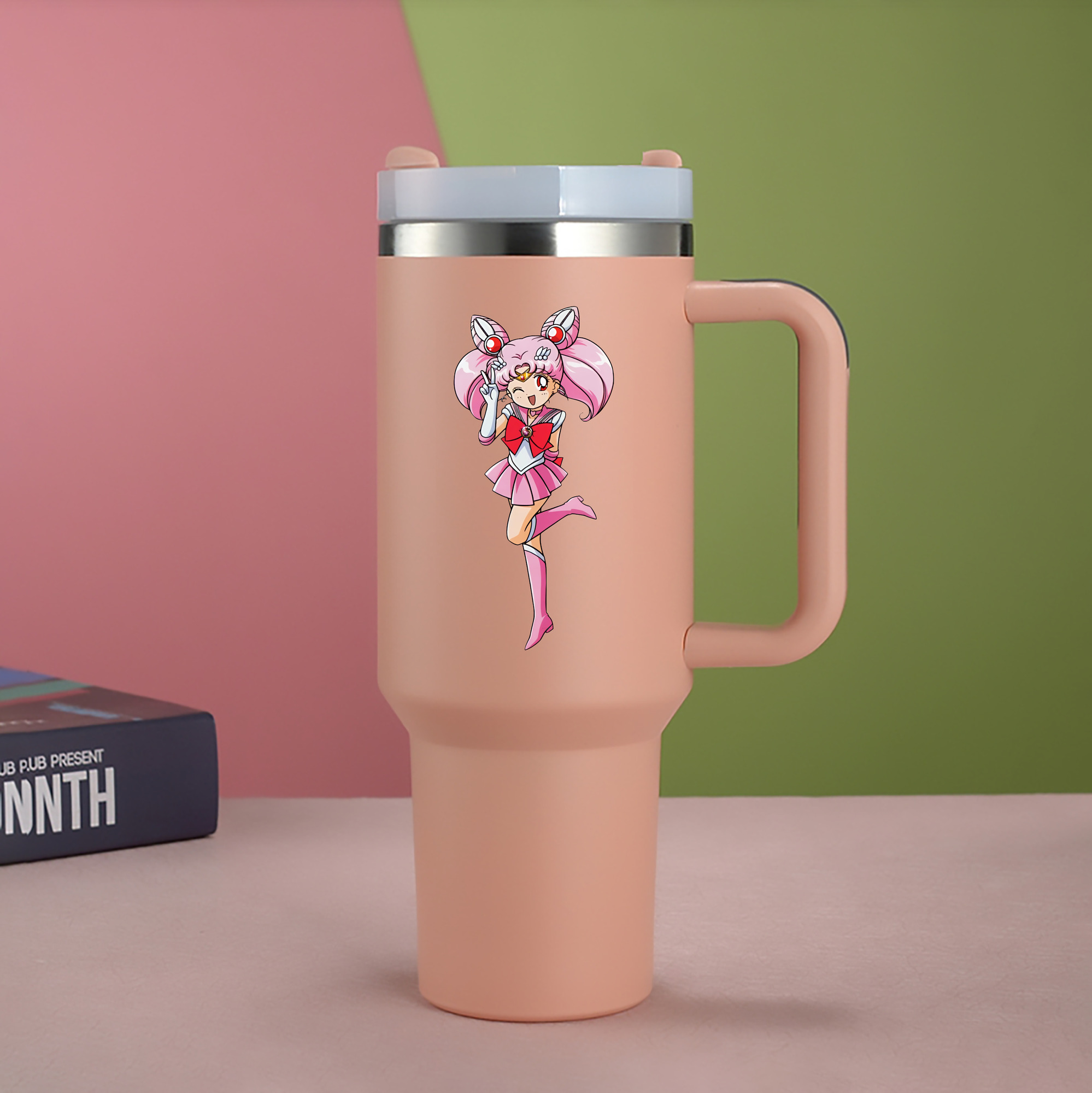 （画像用） 美少女戦士セーラームーン ちびうさ Sailor Moon Chibiusa Tsukino Usagi Small Lady Serenity 1200mL車用タンブラー（カラープリント）