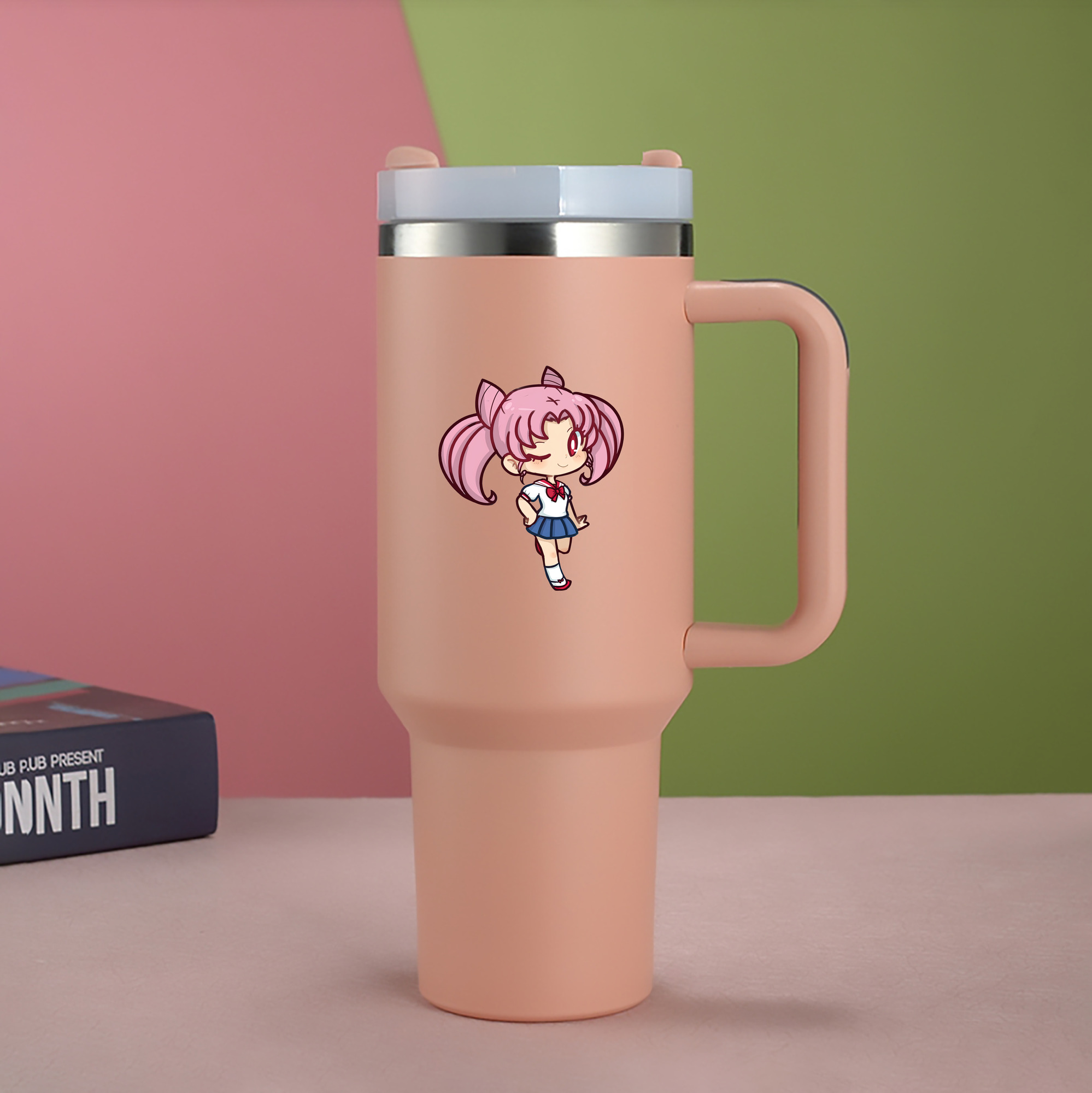 （画像用） 美少女戦士セーラームーン ちびうさ Sailor Moon Chibiusa Tsukino Usagi Small Lady Serenity 1200mL車用タンブラー（カラープリント）