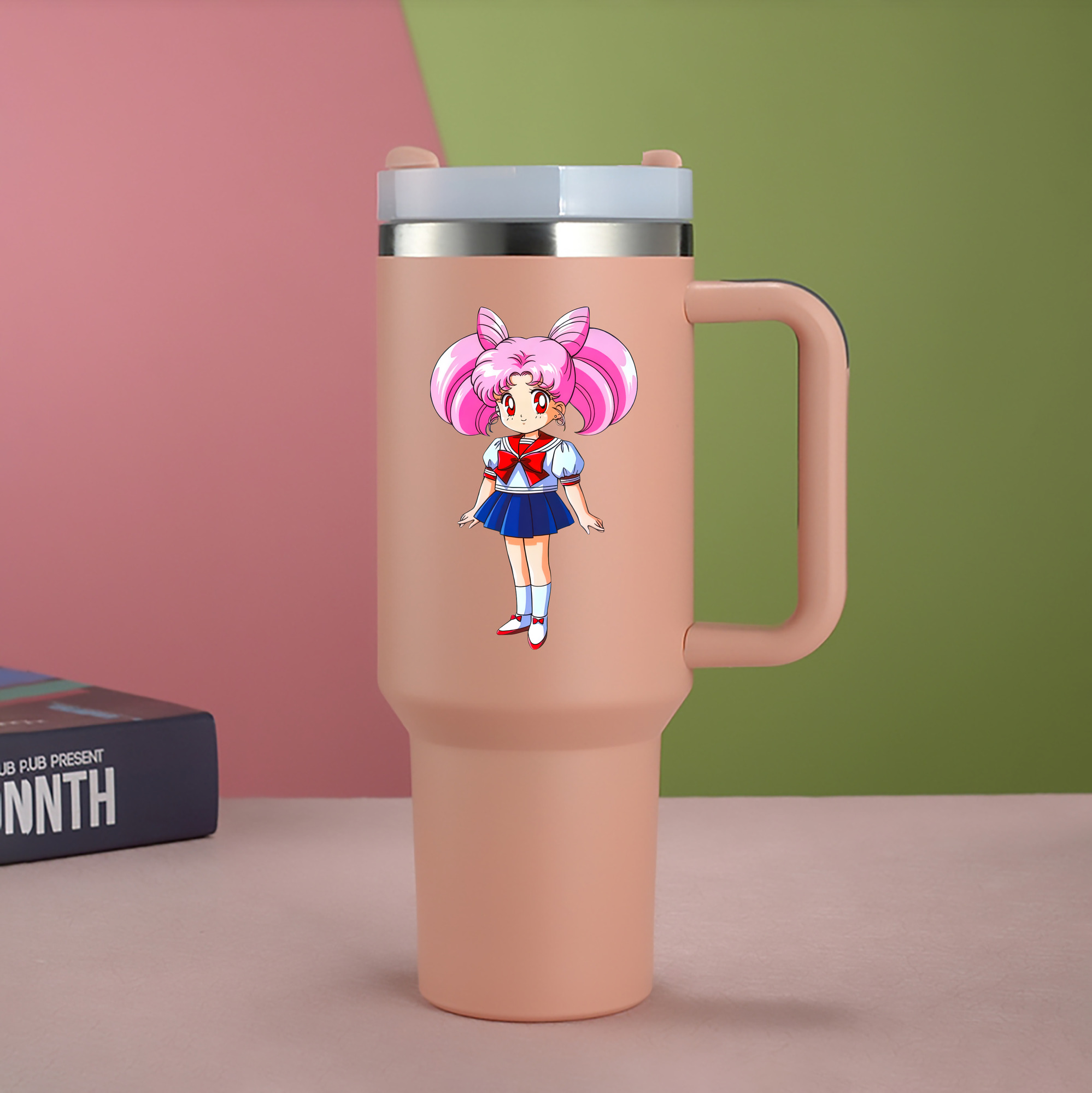 （画像用） 美少女戦士セーラームーン ちびうさ Sailor Moon Chibiusa Tsukino Usagi Small Lady Serenity 1200mL車用タンブラー（カラープリント）