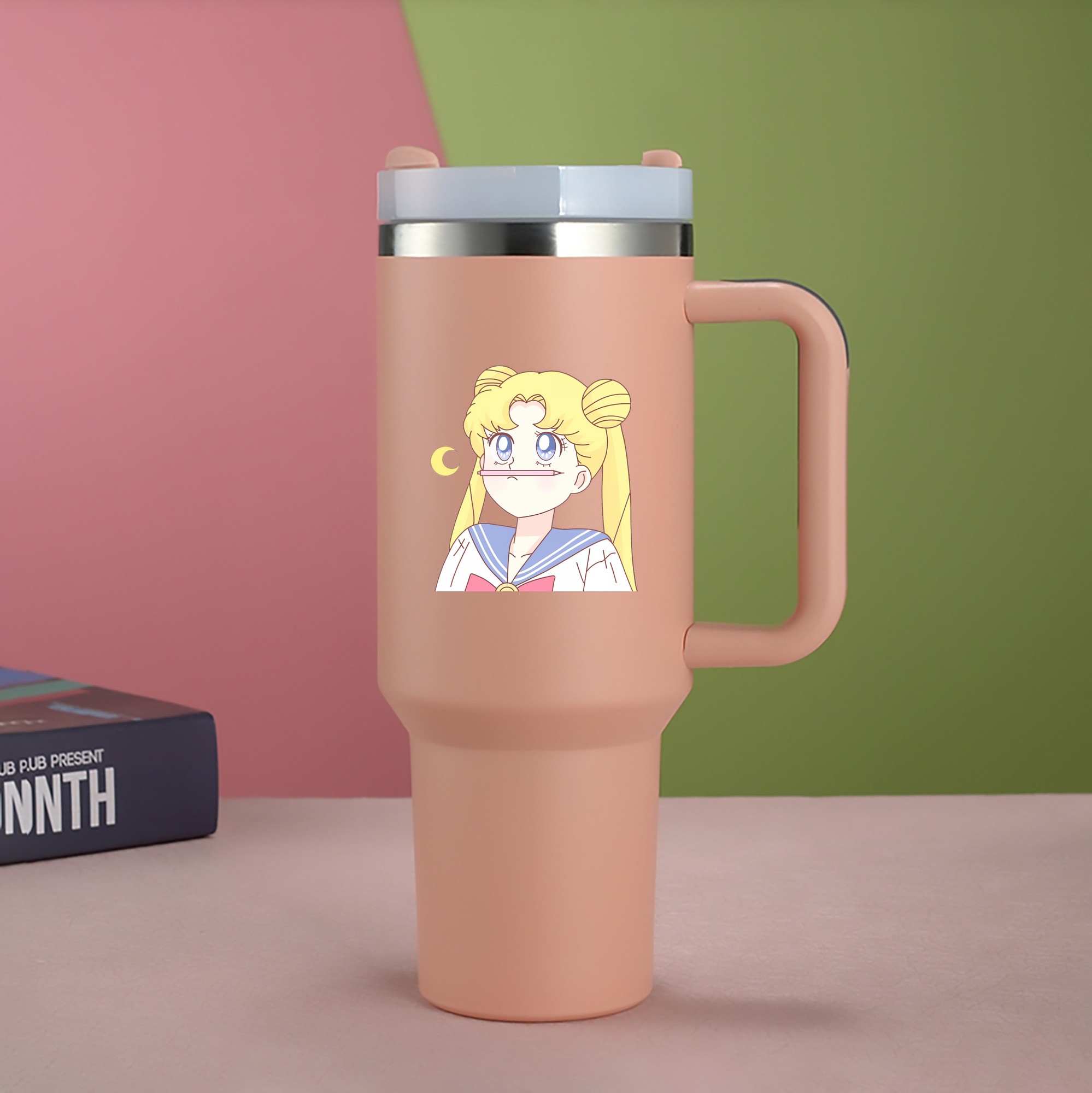（画像用） 美少女戦士セーラームーン 愛野 美奈子 あいの みなこ Sailor Moon Aino Minako 1200mL車用タンブラー（カラープリント）