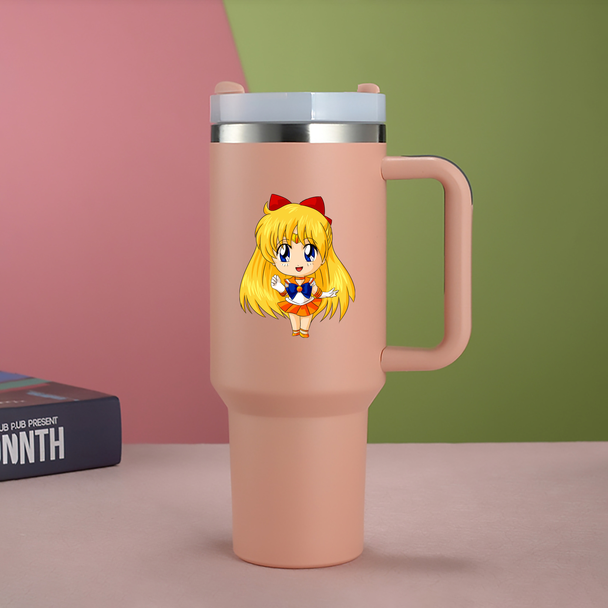 （画像用） 美少女戦士セーラームーン 愛野 美奈子 あいの みなこ Sailor Moon Aino Minako 1200mL車用タンブラー（カラープリント）