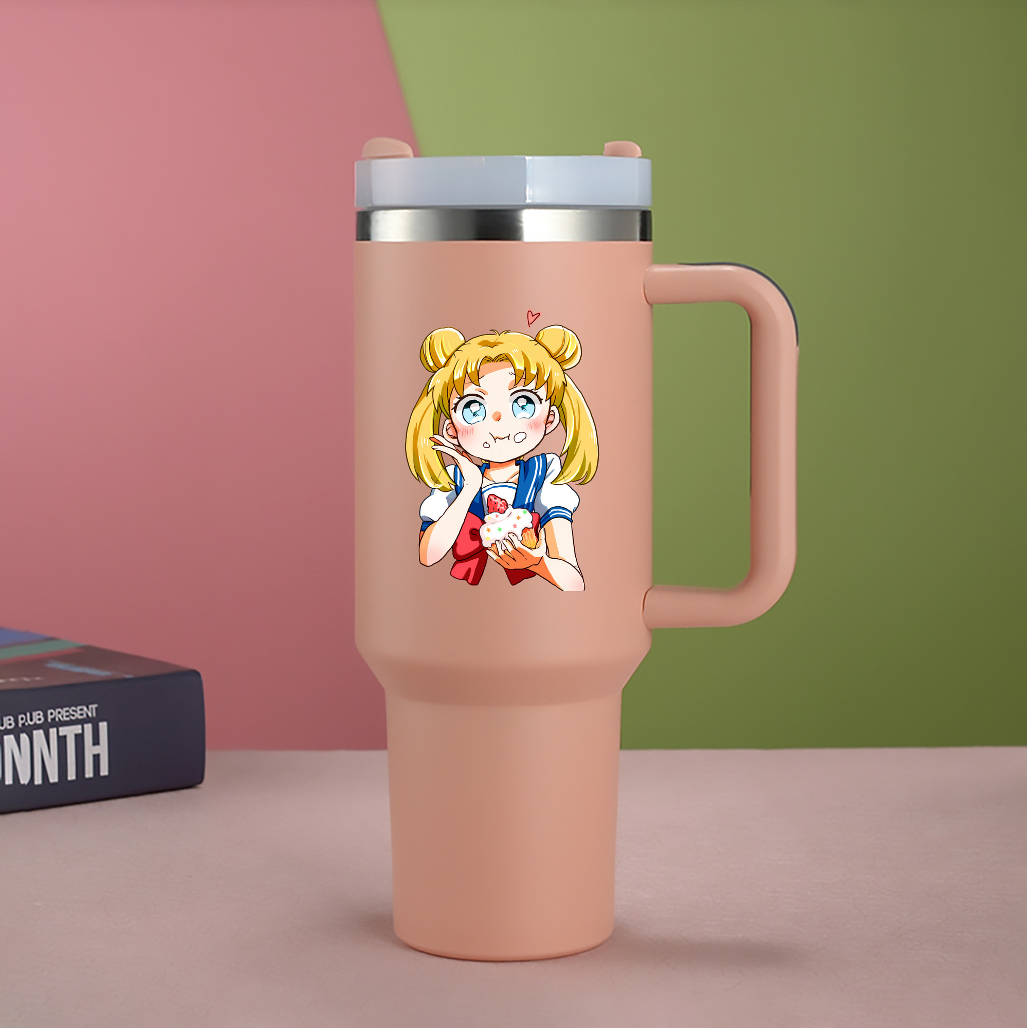 （画像用） 美少女戦士セーラームーン 愛野 美奈子 あいの みなこ Sailor Moon Aino Minako 1200mL車用タンブラー（カラープリント）