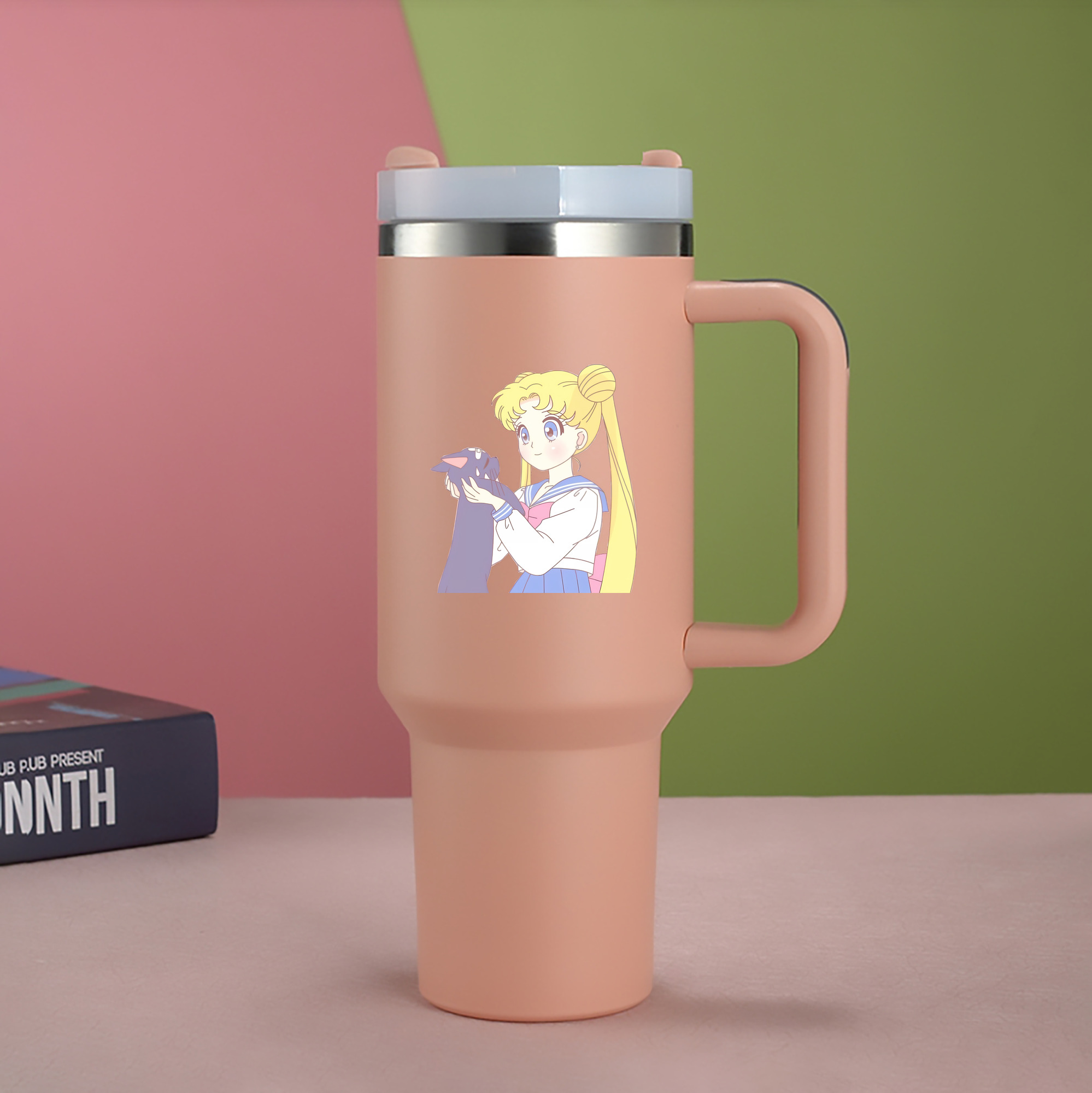 （画像用） 美少女戦士セーラームーン 愛野 美奈子 あいの みなこ Sailor Moon Aino Minako 1200mL車用タンブラー（カラープリント）