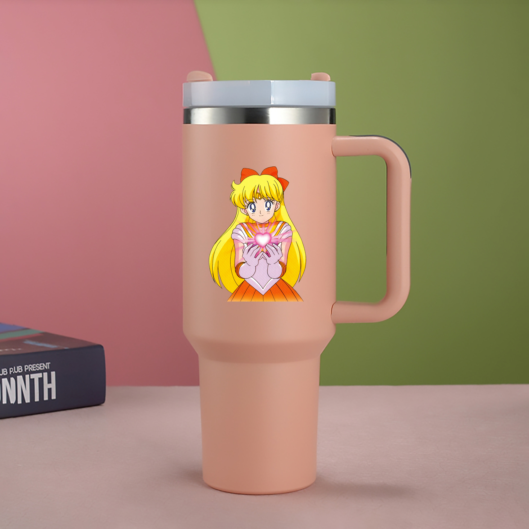 （画像用） 美少女戦士セーラームーン 愛野 美奈子 あいの みなこ Sailor Moon Aino Minako 1200mL車用タンブラー（カラープリント）