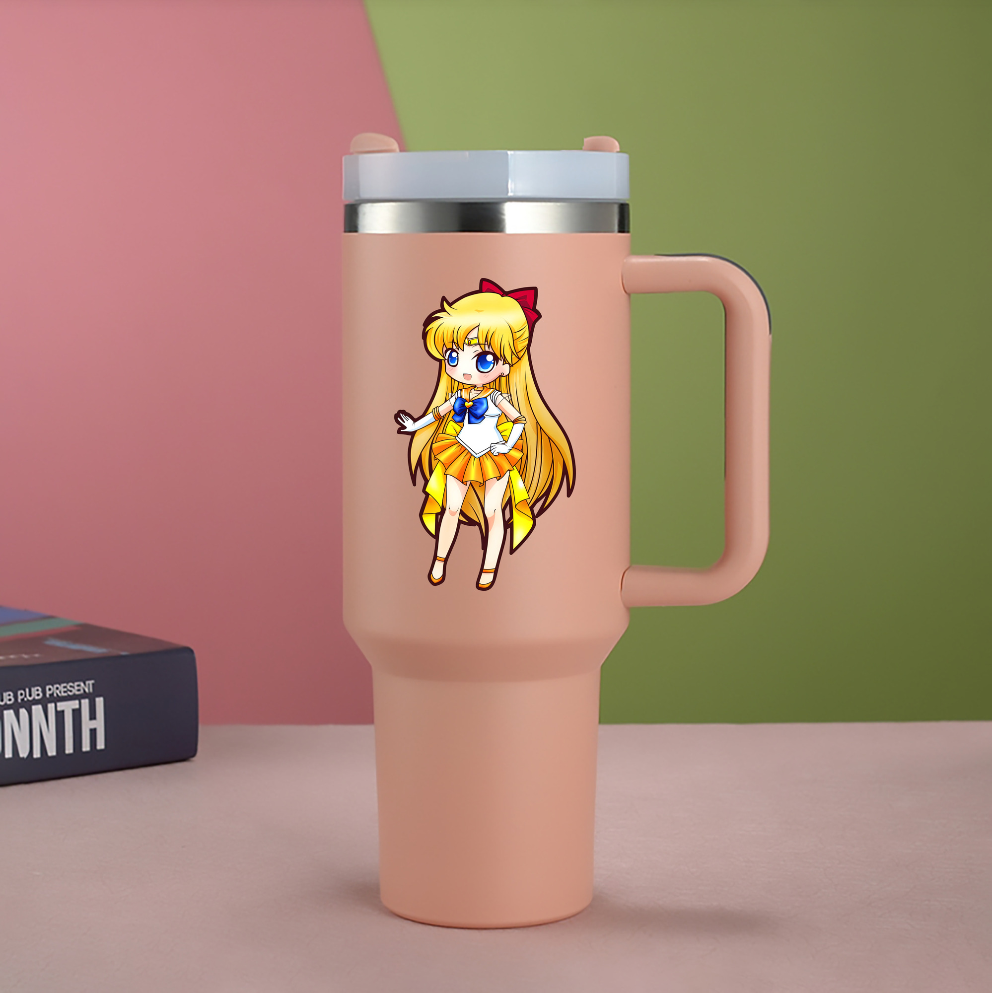 （画像用） 美少女戦士セーラームーン 愛野 美奈子 あいの みなこ Sailor Moon Aino Minako 1200mL車用タンブラー（カラープリント）