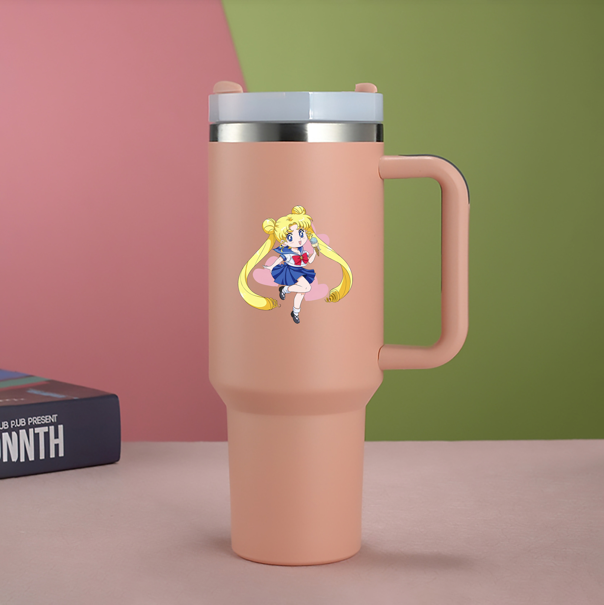 （画像用） 美少女戦士セーラームーン 愛野 美奈子 あいの みなこ Sailor Moon Aino Minako 1200mL車用タンブラー（カラープリント）