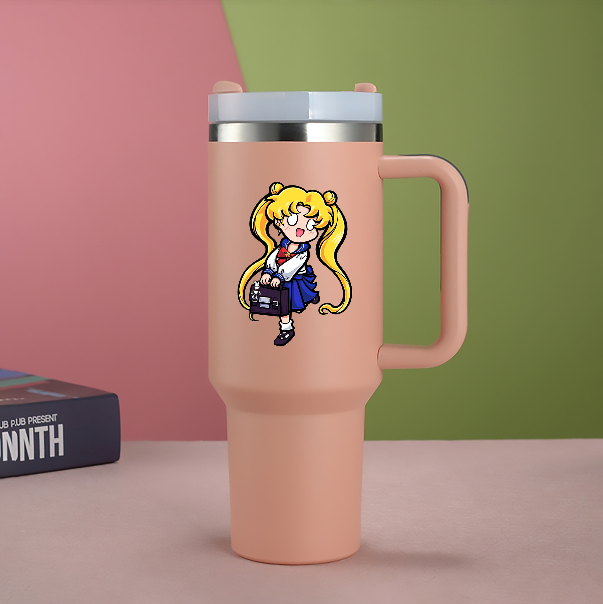 （画像用） 美少女戦士セーラームーン 愛野 美奈子 あいの みなこ Sailor Moon Aino Minako 1200mL車用タンブラー（カラープリント）