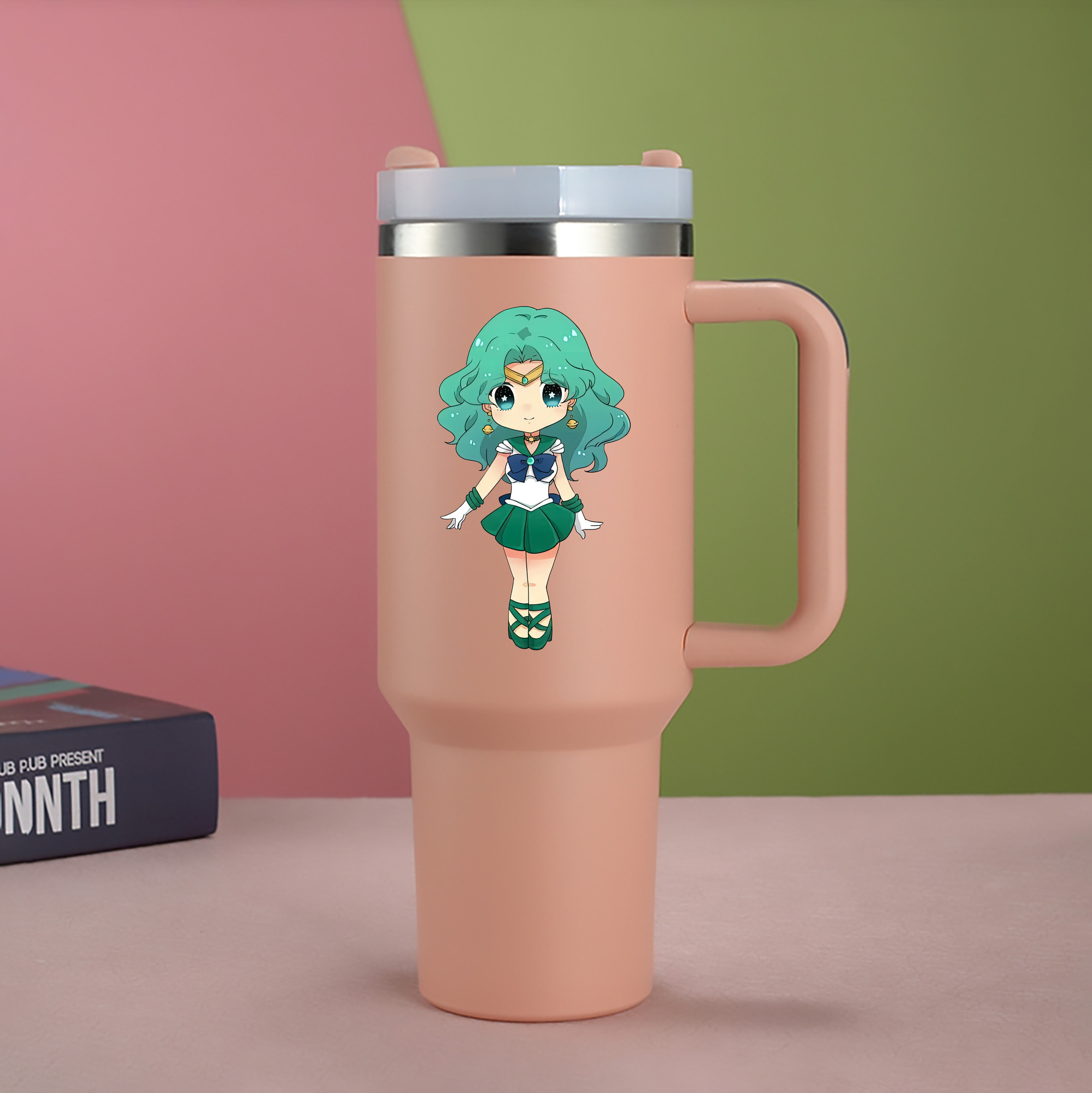 （画像用） 美少女戦士セーラームーン 海王 みちる（かいおう みちる） Sailor Moon Kaiou Michiru 1200mL車用タンブラー（カラープリント）