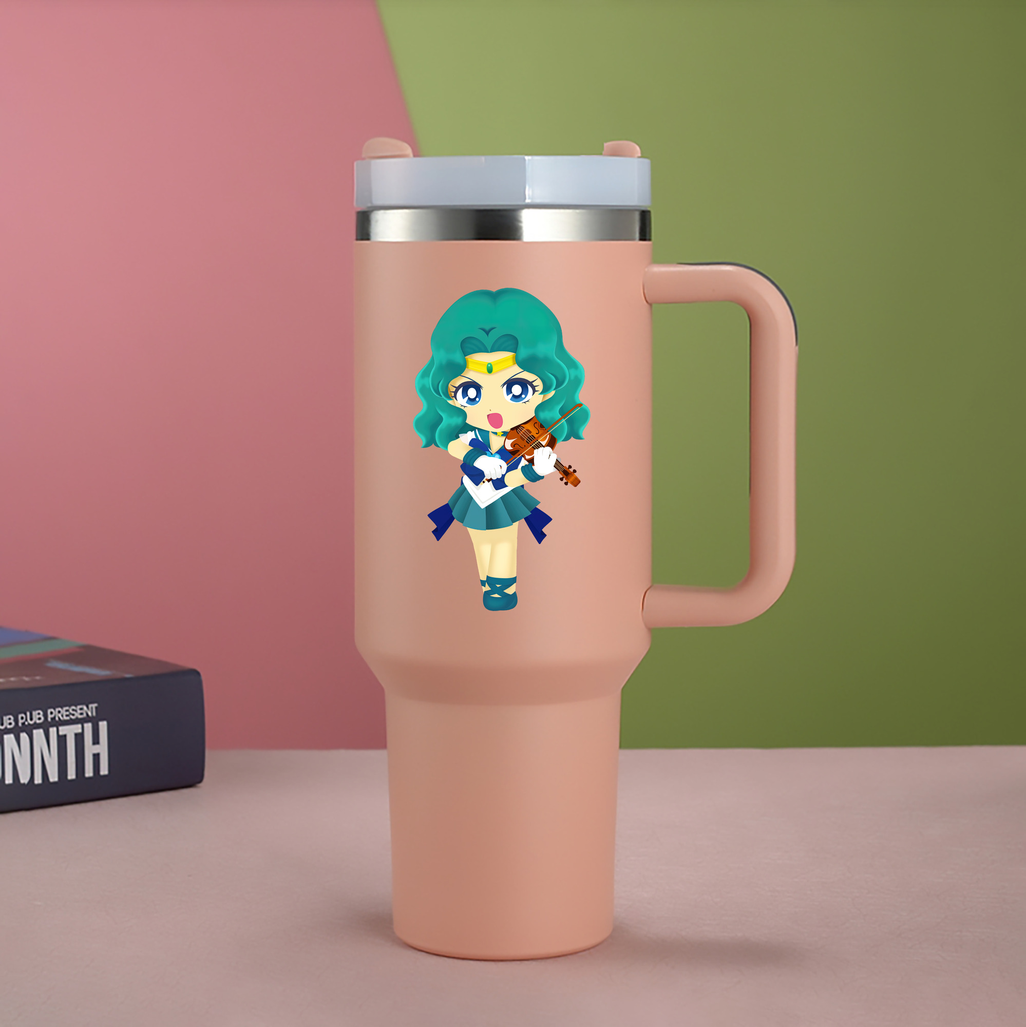 （画像用） 美少女戦士セーラームーン 海王 みちる（かいおう みちる） Sailor Moon Kaiou Michiru 1200mL車用タンブラー（カラープリント）