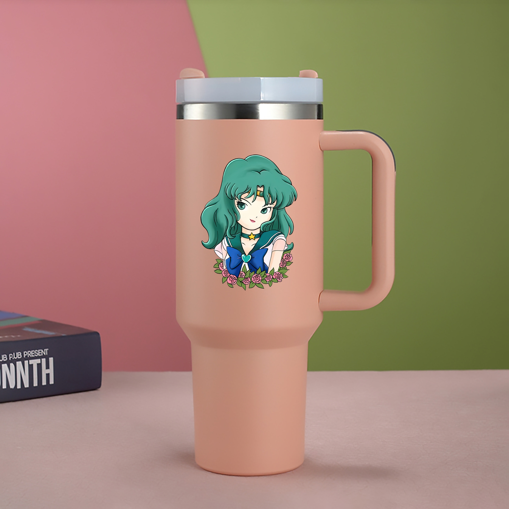 （画像用） 美少女戦士セーラームーン 海王 みちる（かいおう みちる） Sailor Moon Kaiou Michiru 1200mL車用タンブラー（カラープリント）