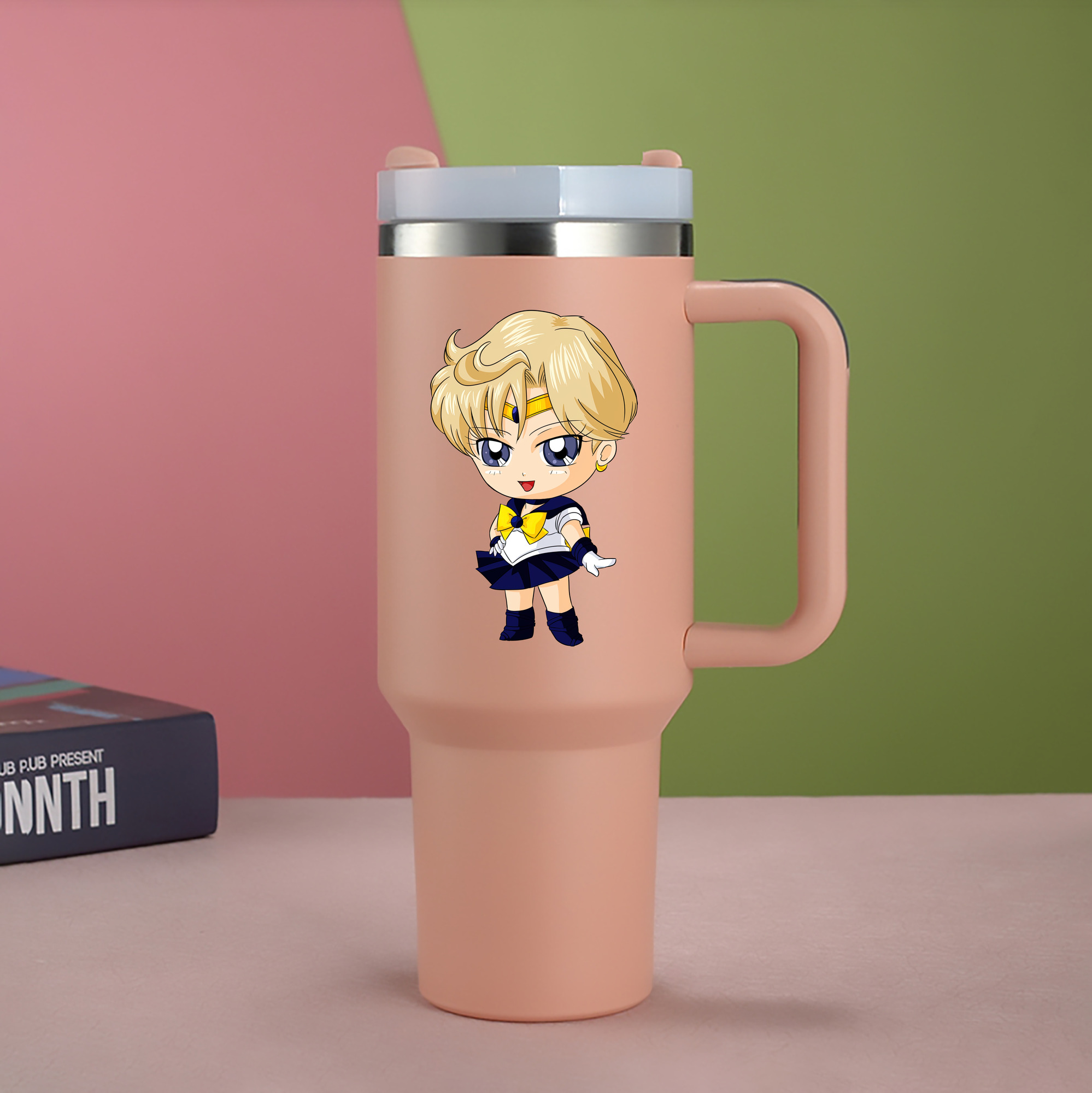 （画像用） 美少女戦士セーラームーン 天王はるか Sailor Moon Tenoh Haruka 1200mL車用タンブラー（カラープリント）