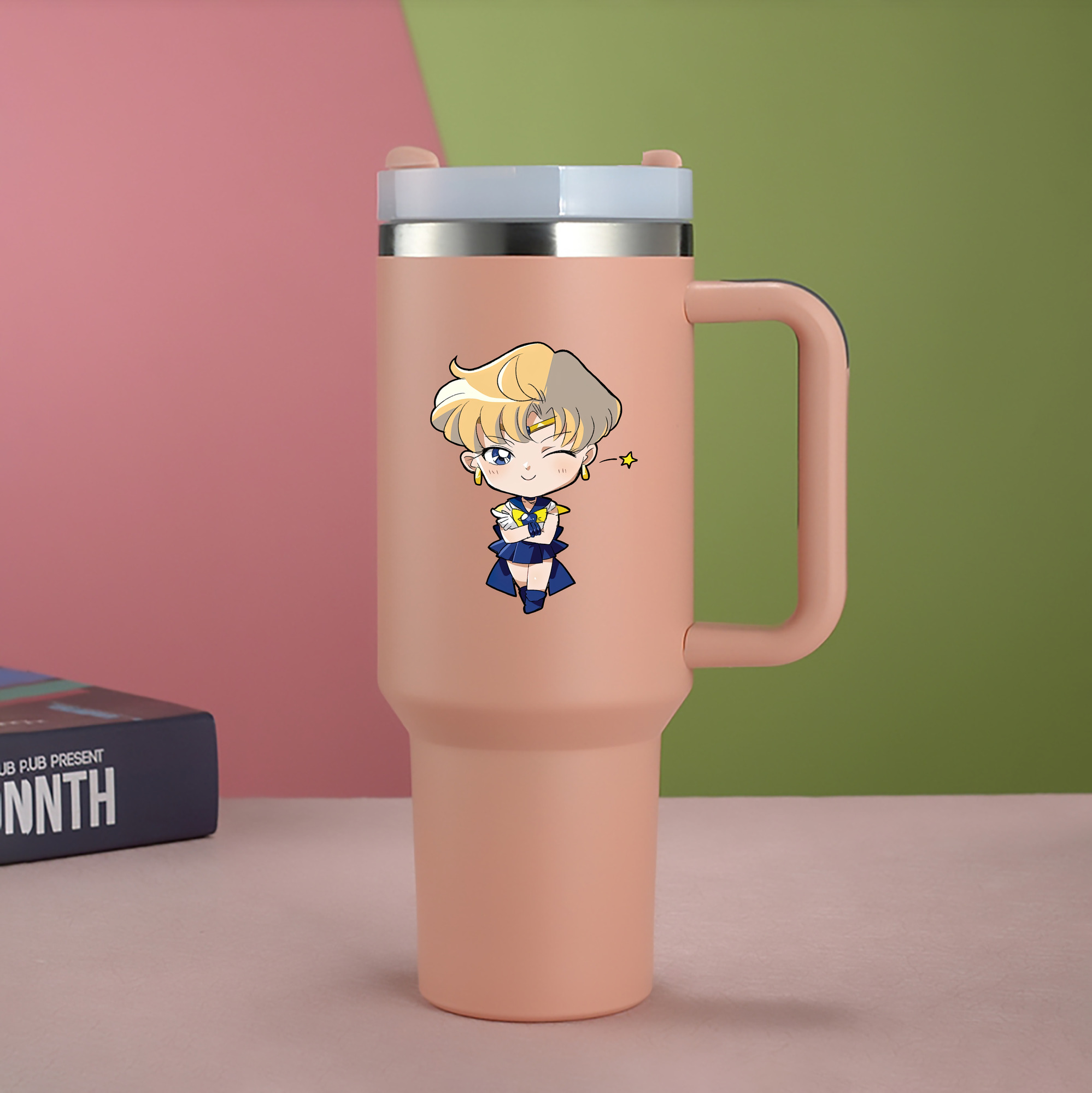 （画像用） 美少女戦士セーラームーン 天王はるか Sailor Moon Tenoh Haruka 1200mL車用タンブラー（カラープリント）