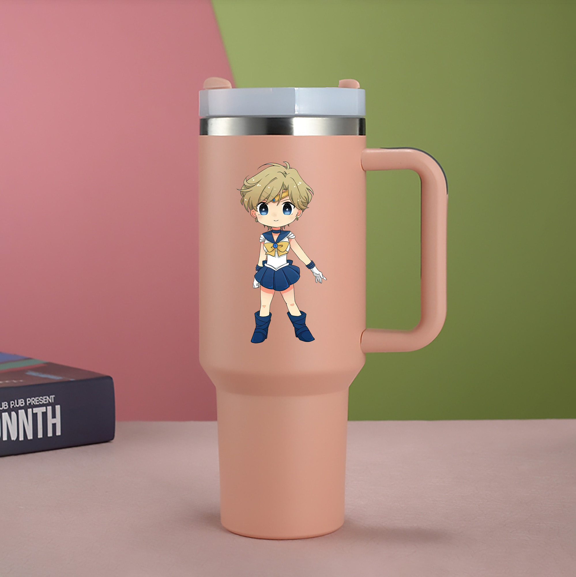 （画像用） 美少女戦士セーラームーン 天王はるか Sailor Moon Tenoh Haruka 1200mL車用タンブラー（カラープリント）