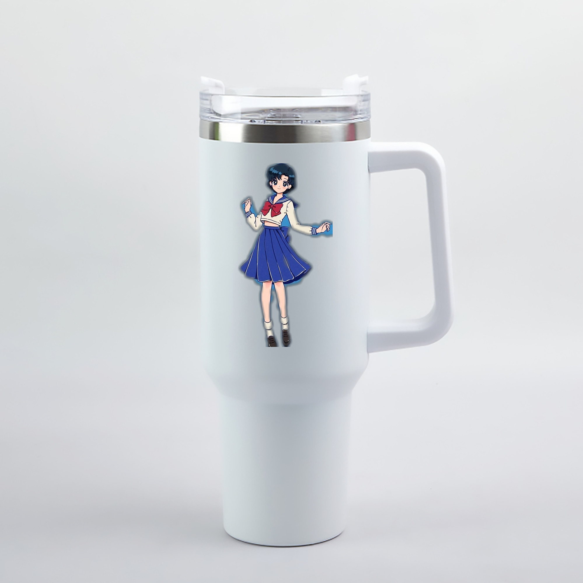 （画像用） 美少女戦士セーラームーン 水野 亜美 みずの あみ Sailor Moon Mizuno Ami 1200mL車用タンブラー（カラープリント）