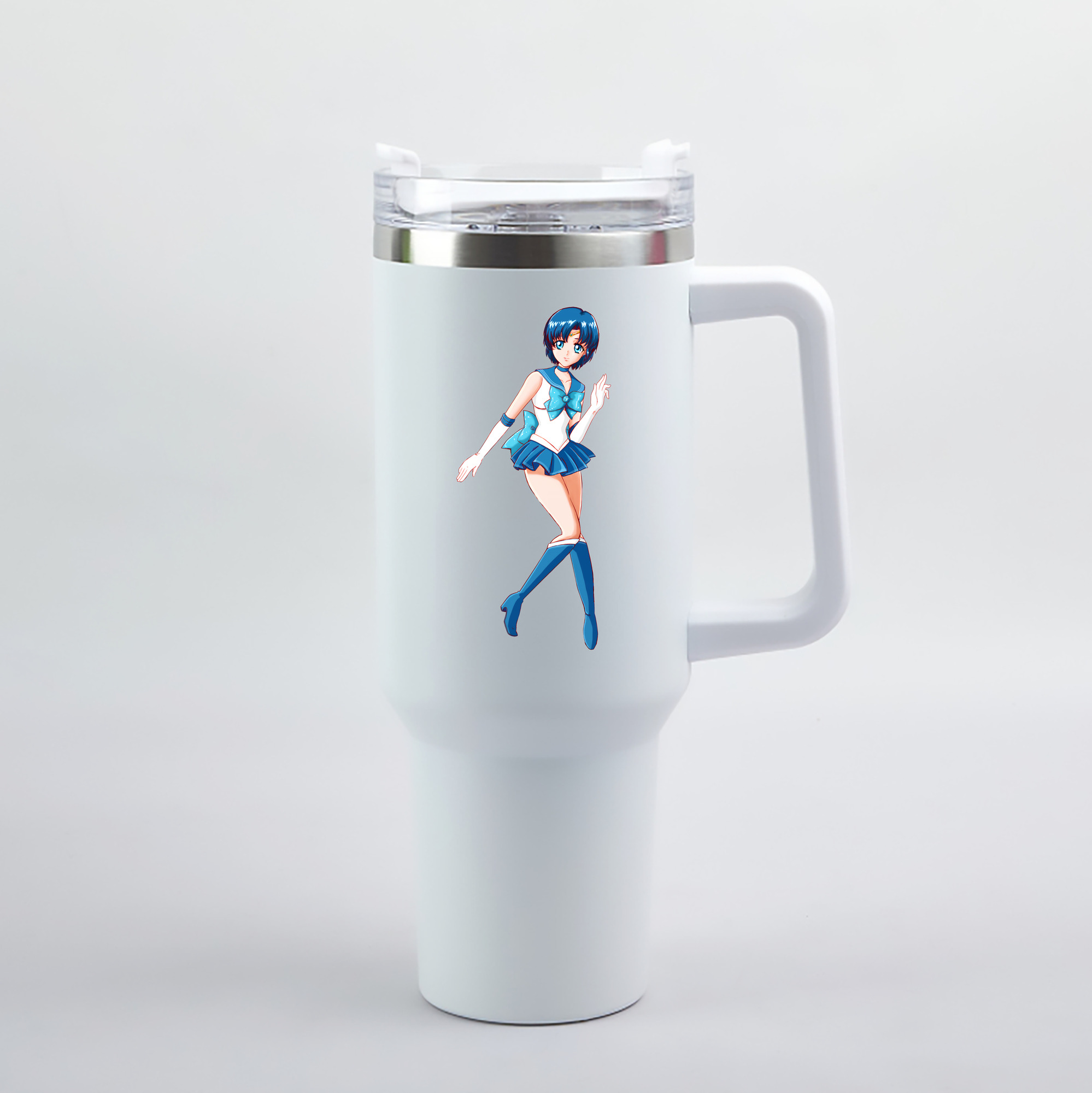 （画像用） 美少女戦士セーラームーン 水野 亜美 みずの あみ Sailor Moon Mizuno Ami 1200mL車用タンブラー（カラープリント）