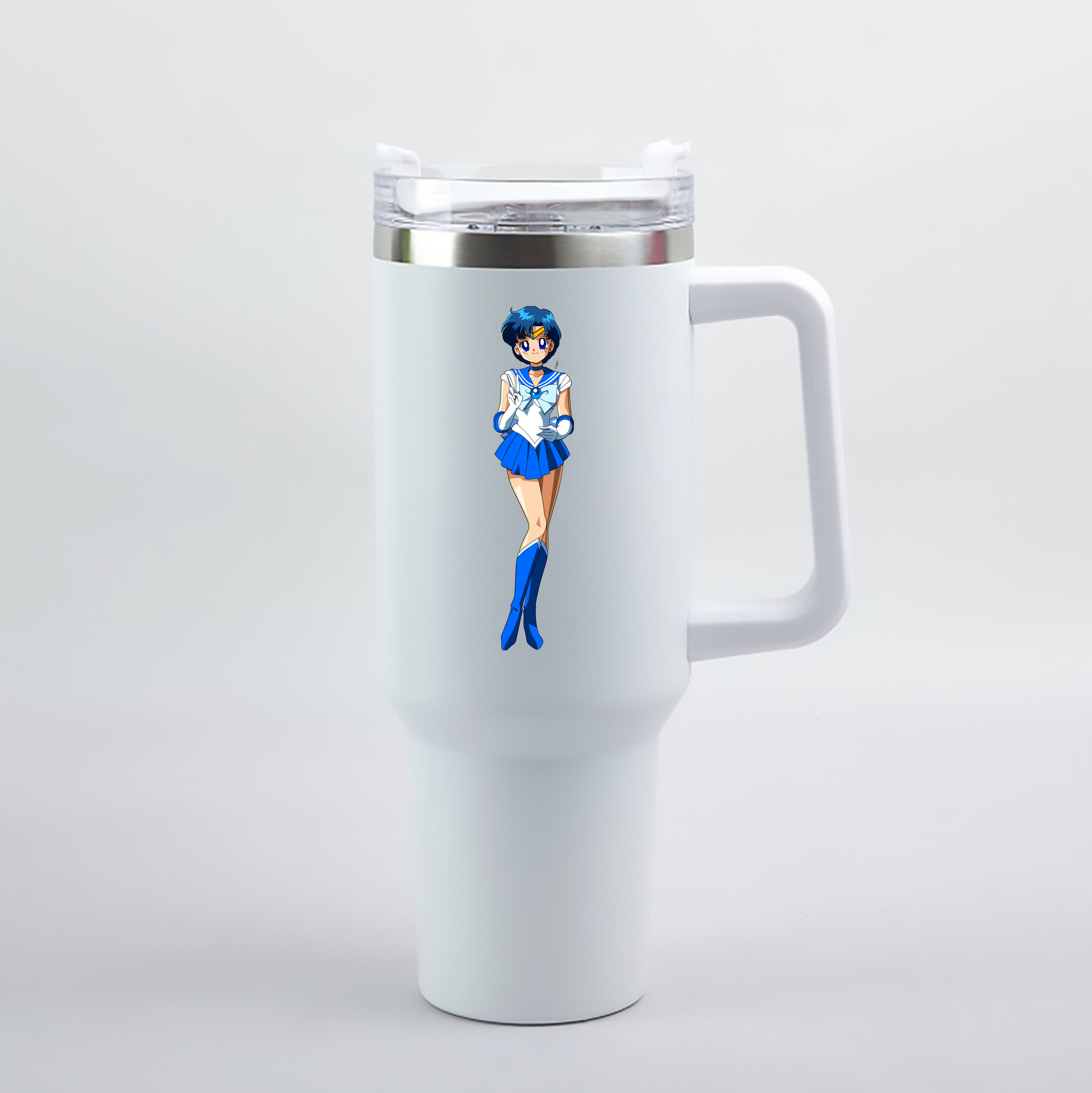 （画像用） 美少女戦士セーラームーン 水野 亜美 みずの あみ Sailor Moon Mizuno Ami 1200mL車用タンブラー（カラープリント）