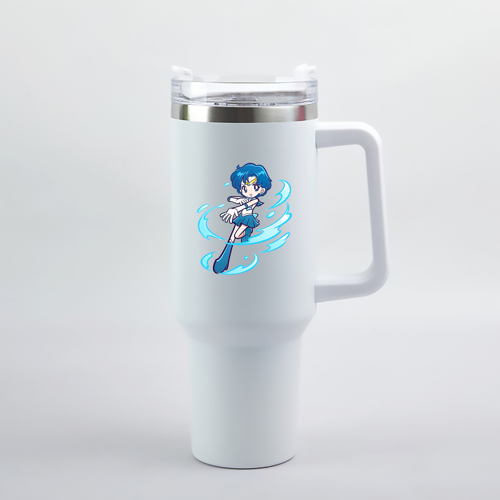（画像用） 美少女戦士セーラームーン 水野 亜美 みずの あみ Sailor Moon Mizuno Ami 1200mL車用タンブラー（カラープリント）