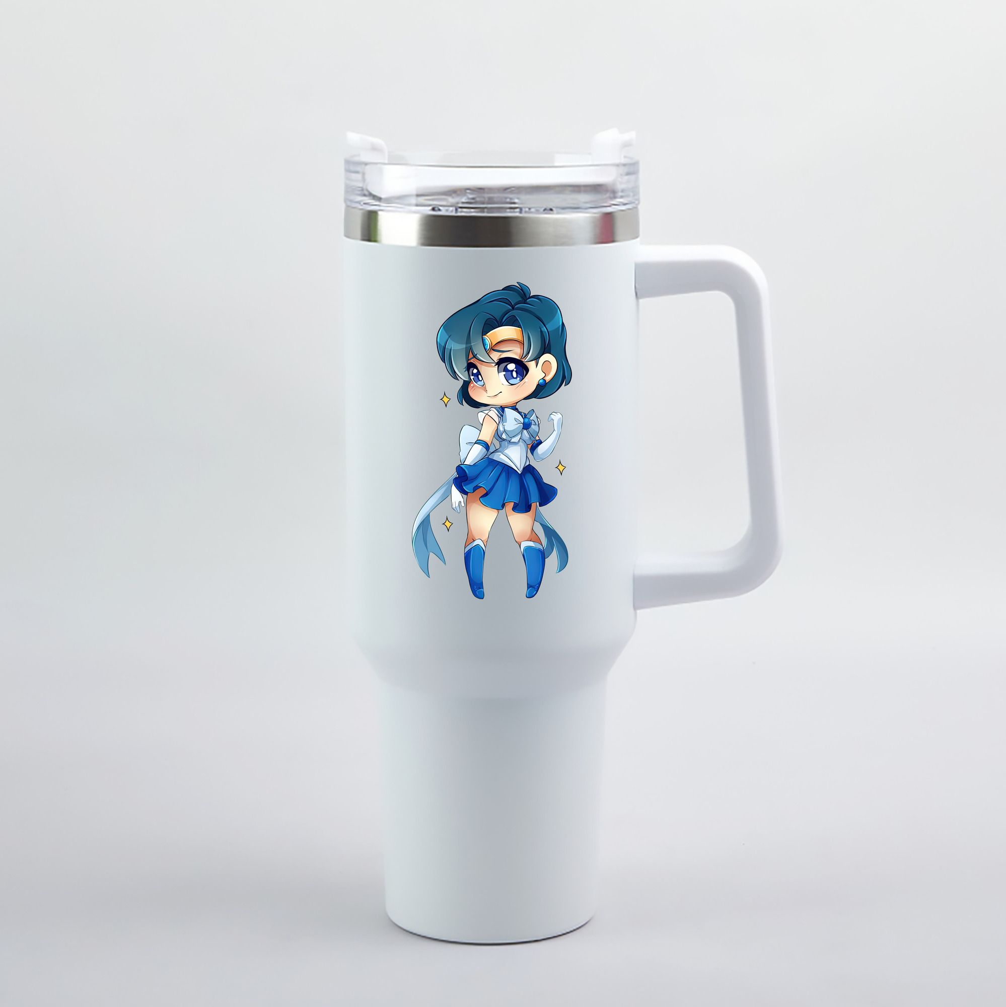 （画像用） 美少女戦士セーラームーン 水野 亜美 みずの あみ Sailor Moon Mizuno Ami 1200mL車用タンブラー（カラープリント）