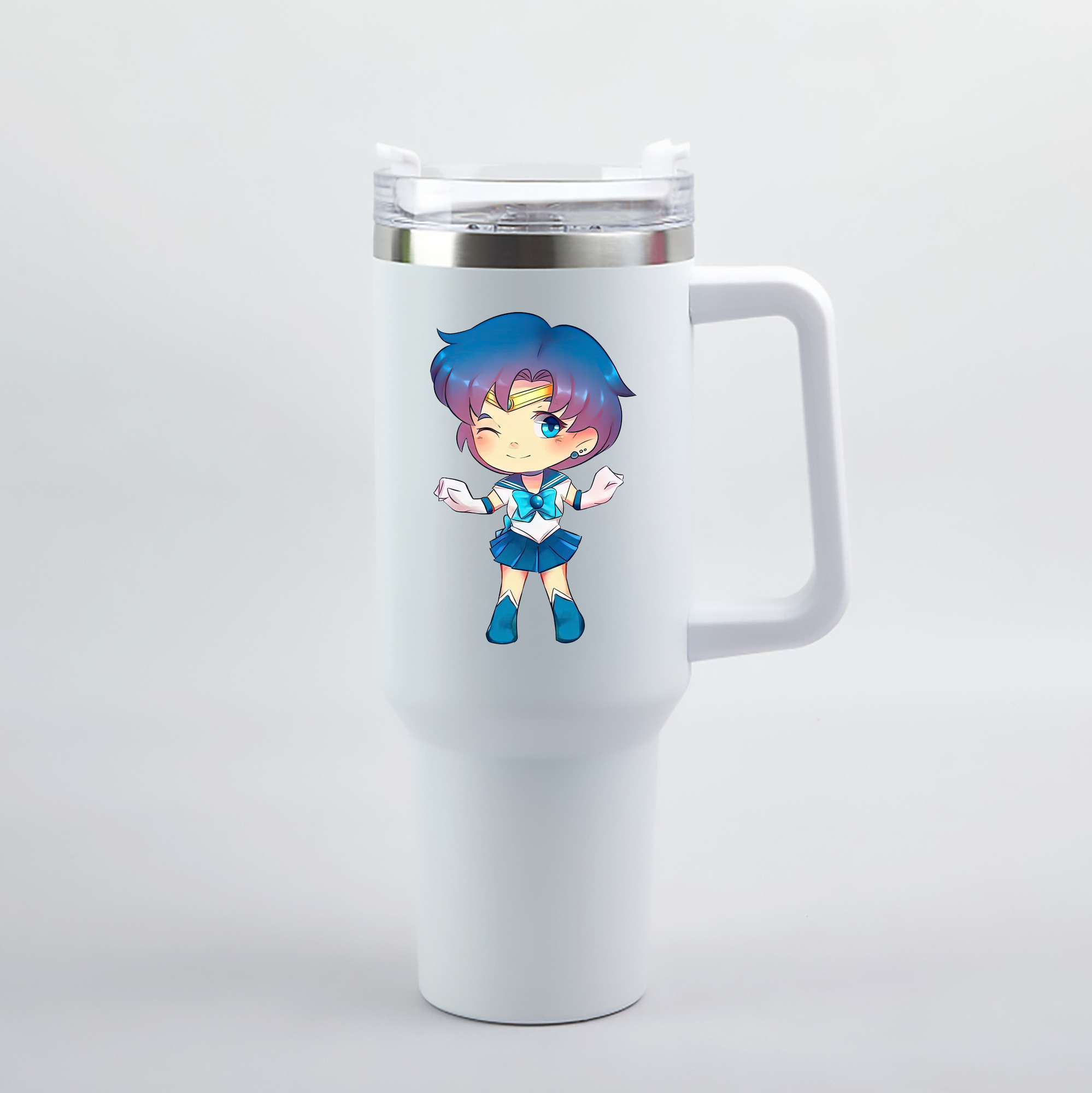 （画像用） 美少女戦士セーラームーン 水野 亜美 みずの あみ Sailor Moon Mizuno Ami 1200mL車用タンブラー（カラープリント）