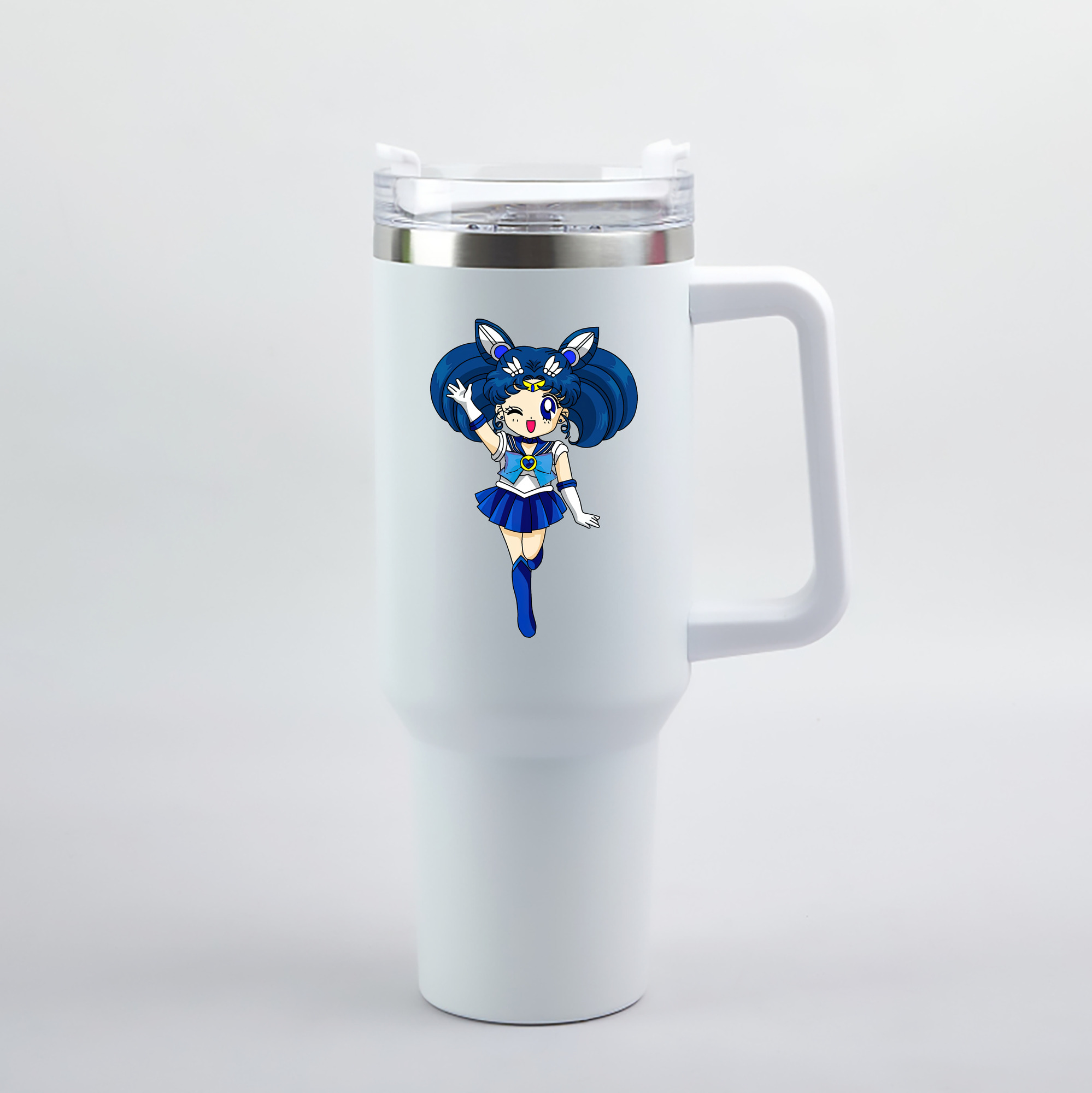 （画像用） 美少女戦士セーラームーン 水野 亜美 みずの あみ Sailor Moon Mizuno Ami 1200mL車用タンブラー（カラープリント）