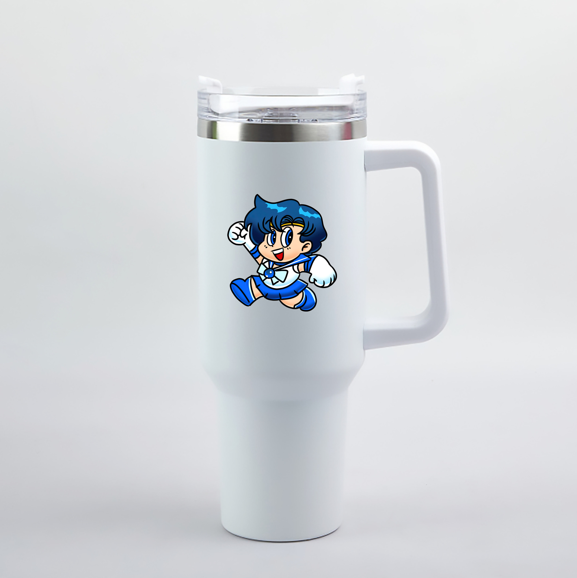 （画像用） 美少女戦士セーラームーン 水野 亜美 みずの あみ Sailor Moon Mizuno Ami 1200mL車用タンブラー（カラープリント）