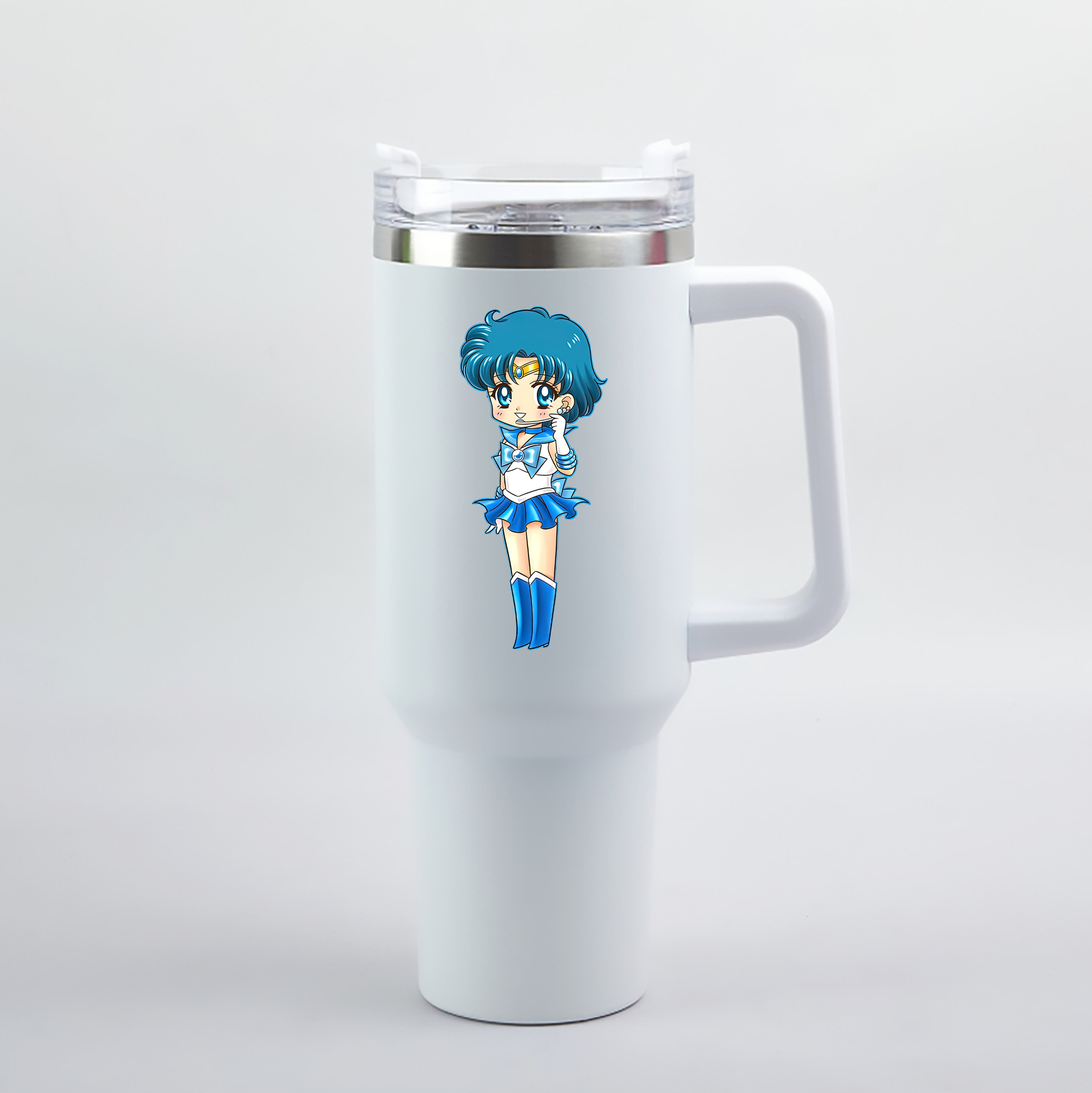 （画像用） 美少女戦士セーラームーン 水野 亜美 みずの あみ Sailor Moon Mizuno Ami 1200mL車用タンブラー（カラープリント）