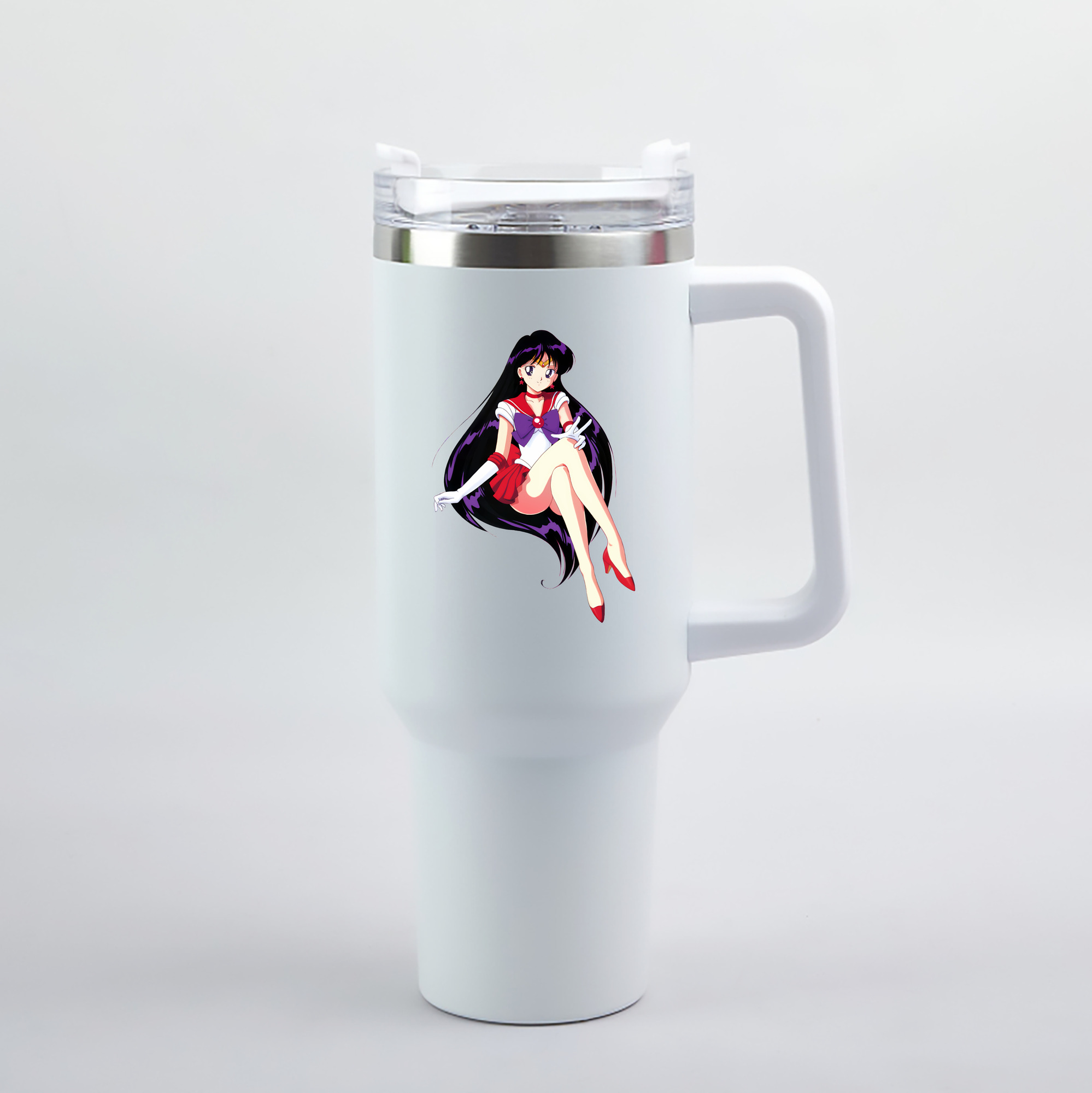 （画像用） 美少女戦士セーラームーン 火野レイ ひの レイ Sailor Moon Hino Rei （セーラーマーズ,Sailor Mars） 1200mL車用タンブラー（カラープリント）