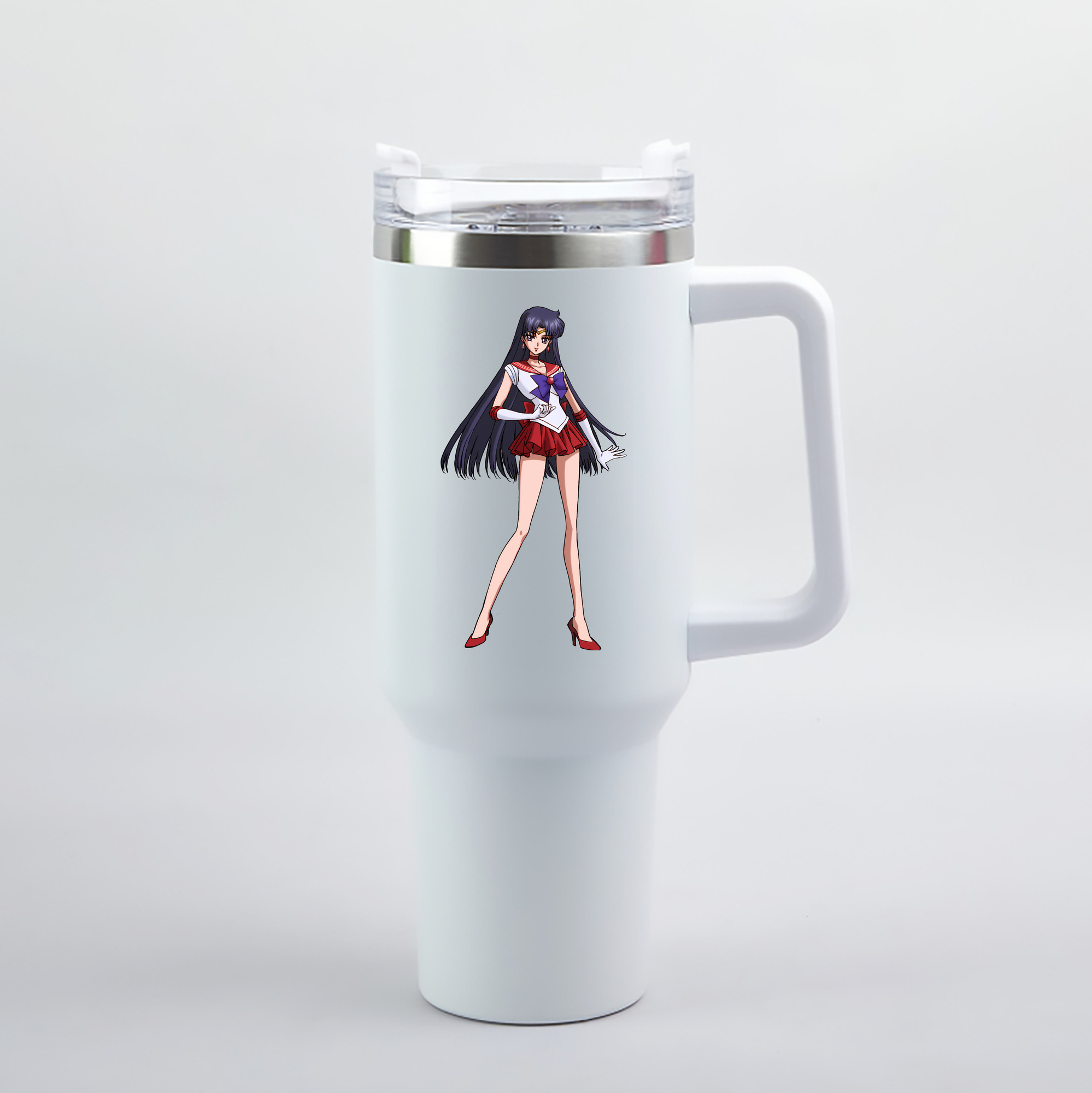 （画像用） 美少女戦士セーラームーン 火野レイ ひの レイ Sailor Moon Hino Rei （セーラーマーズ,Sailor Mars） 1200mL車用タンブラー（カラープリント）