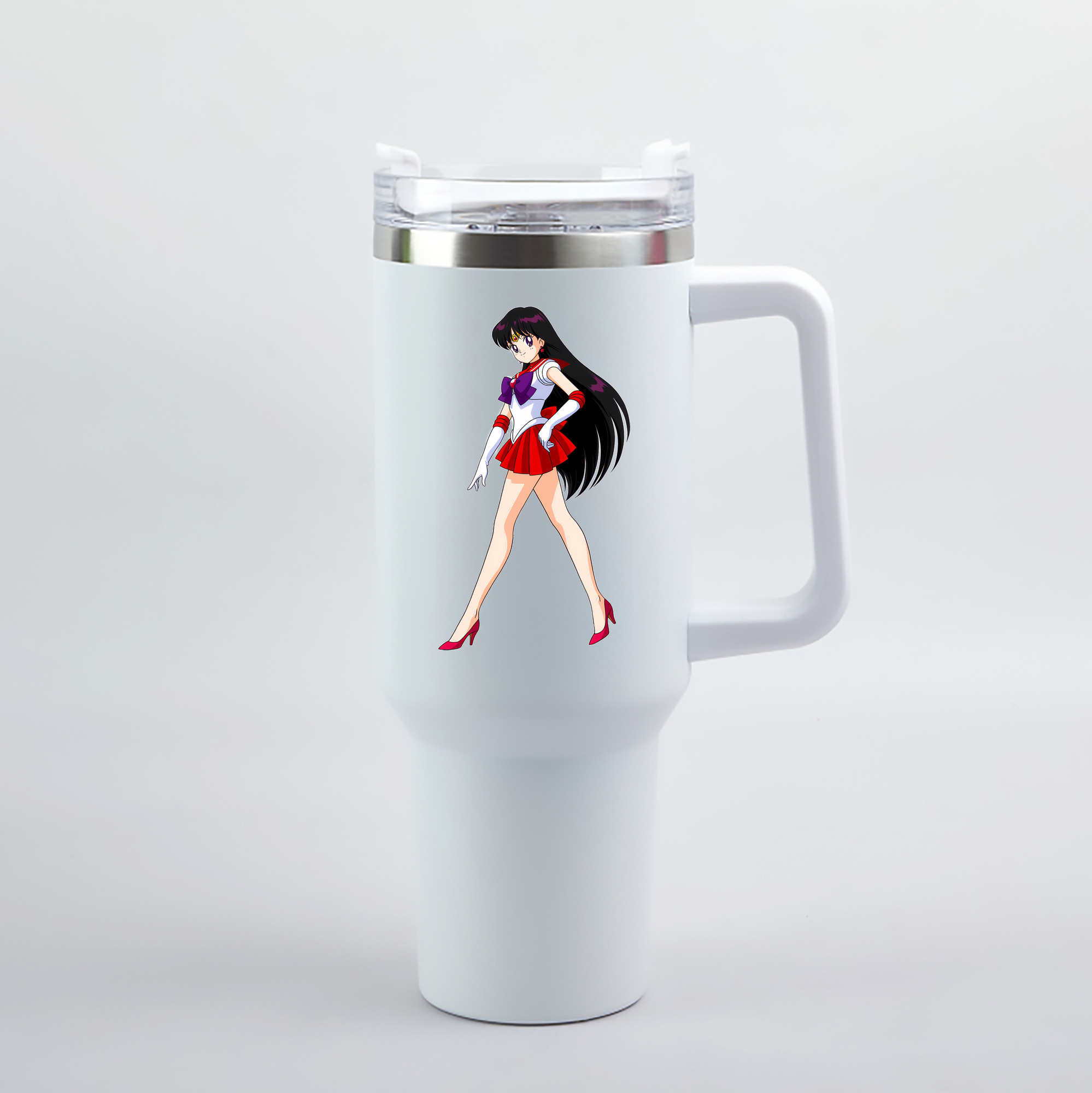 （画像用） 美少女戦士セーラームーン 火野レイ ひの レイ Sailor Moon Hino Rei （セーラーマーズ,Sailor Mars） 1200mL車用タンブラー（カラープリント）