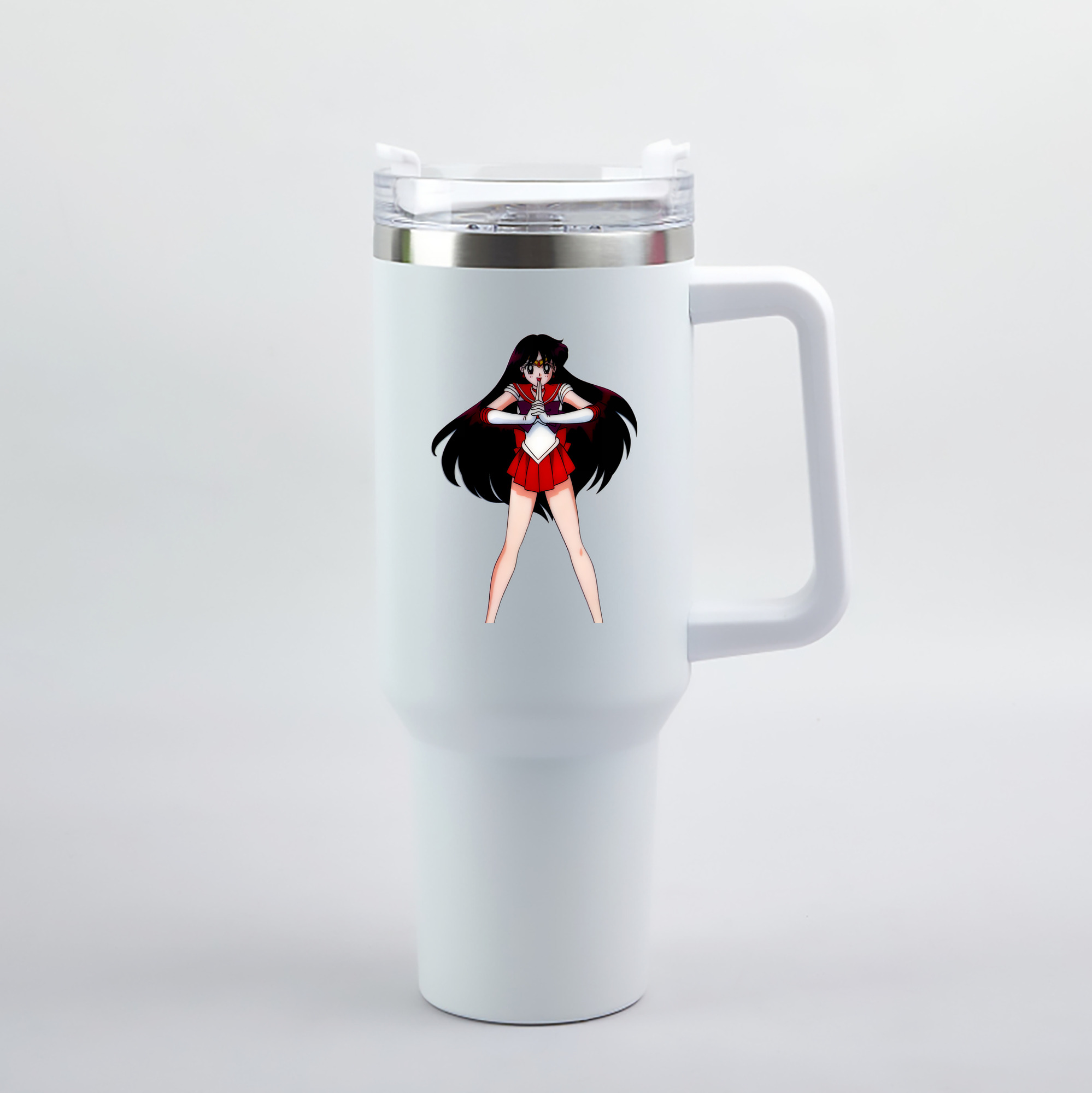 （画像用） 美少女戦士セーラームーン 火野レイ ひの レイ Sailor Moon Hino Rei （セーラーマーズ,Sailor Mars） 1200mL車用タンブラー（カラープリント）