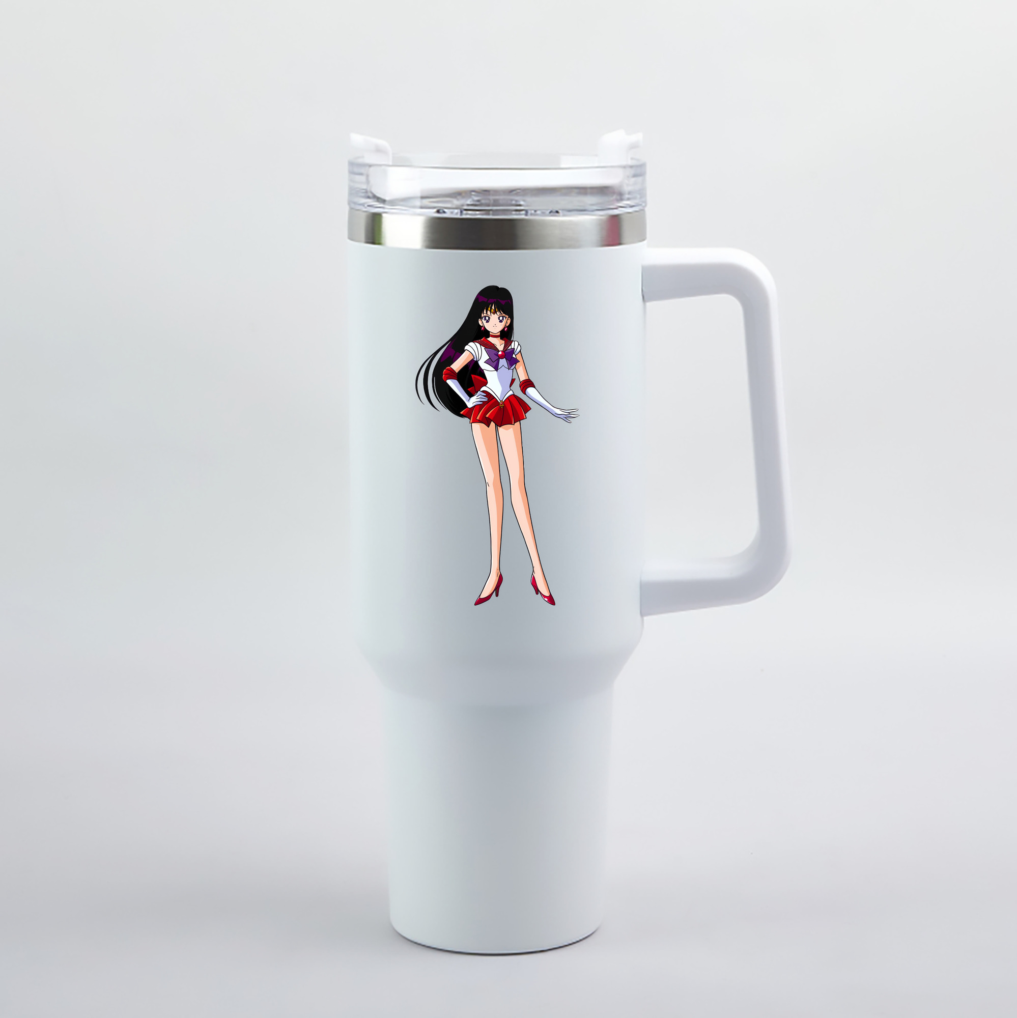 （画像用） 美少女戦士セーラームーン 火野レイ ひの レイ Sailor Moon Hino Rei （セーラーマーズ,Sailor Mars） 1200mL車用タンブラー（カラープリント）