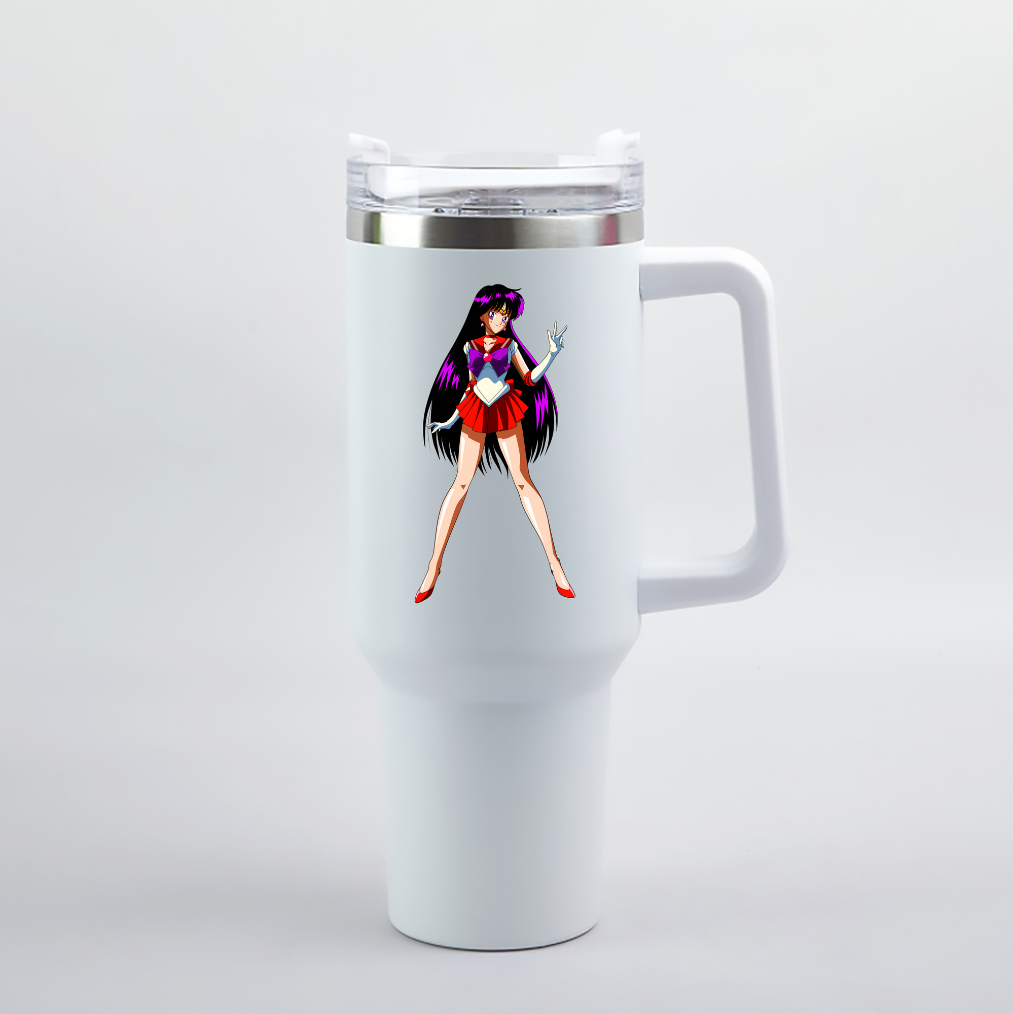 （画像用） 美少女戦士セーラームーン 火野レイ ひの レイ Sailor Moon Hino Rei （セーラーマーズ,Sailor Mars） 1200mL車用タンブラー（カラープリント）