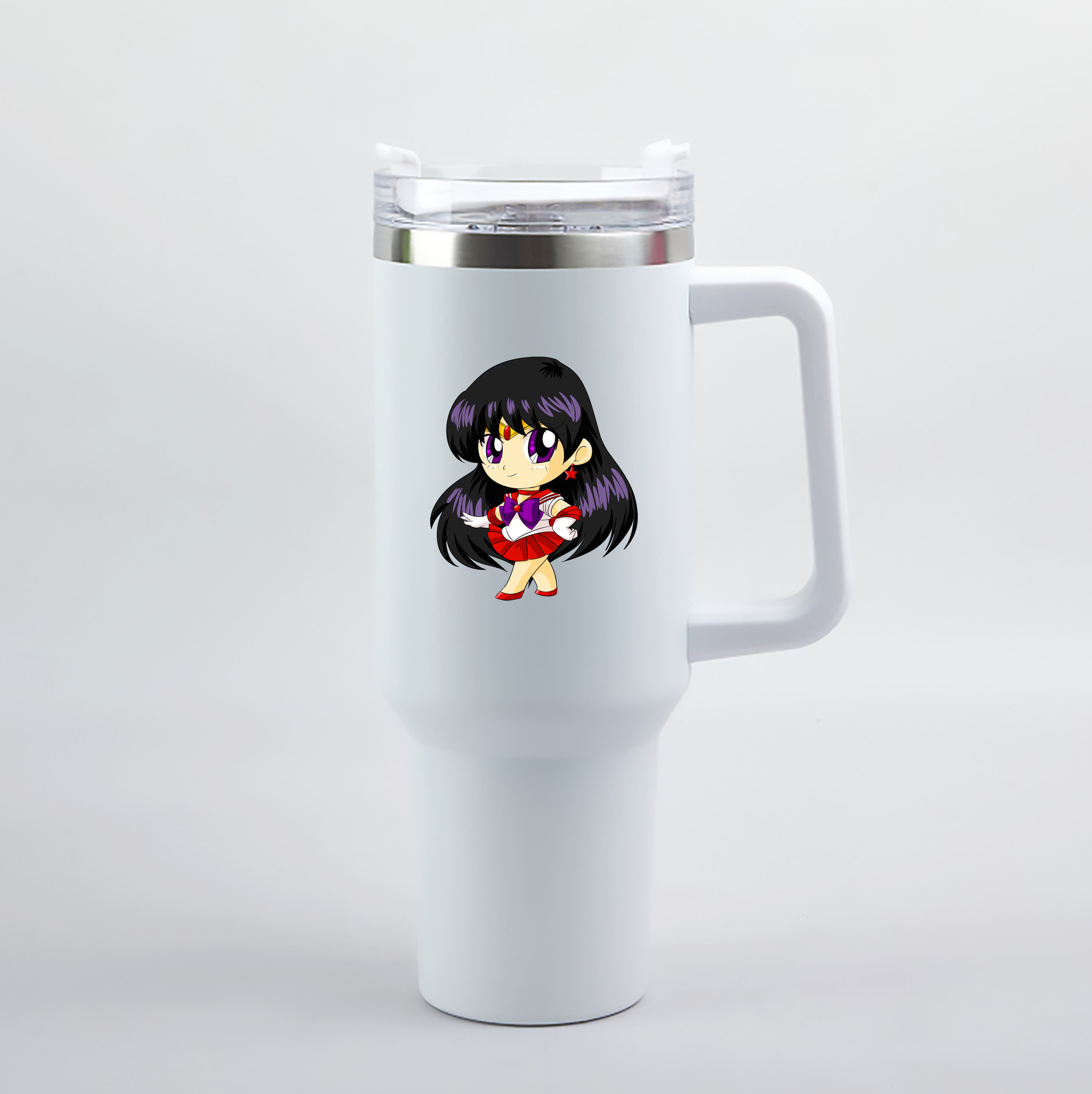 （画像用） 美少女戦士セーラームーン 火野レイ ひの レイ Sailor Moon Hino Rei （セーラーマーズ,Sailor Mars） 1200mL車用タンブラー（カラープリント）