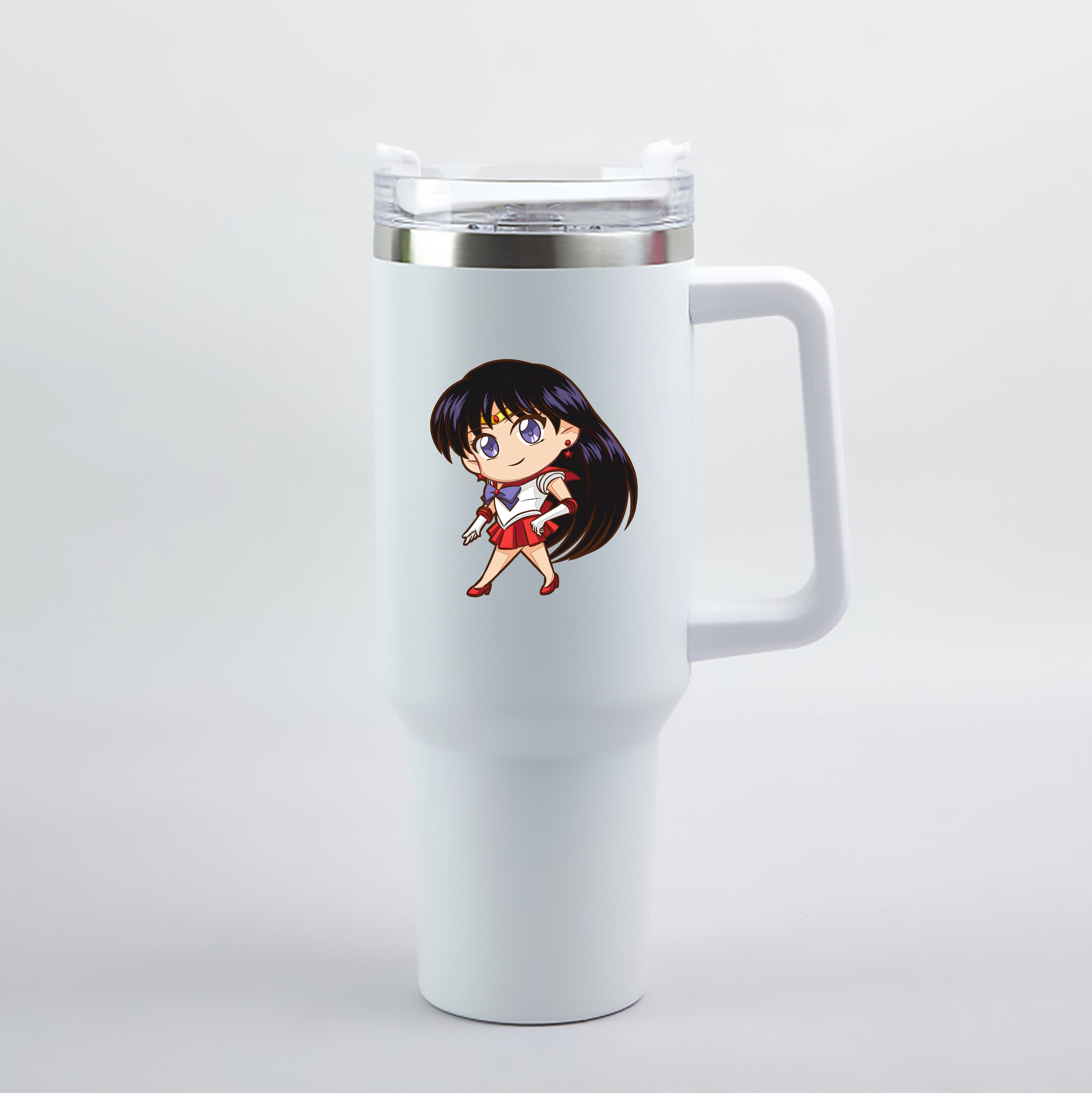 （画像用） 美少女戦士セーラームーン 火野レイ ひの レイ Sailor Moon Hino Rei （セーラーマーズ,Sailor Mars） 1200mL車用タンブラー（カラープリント）