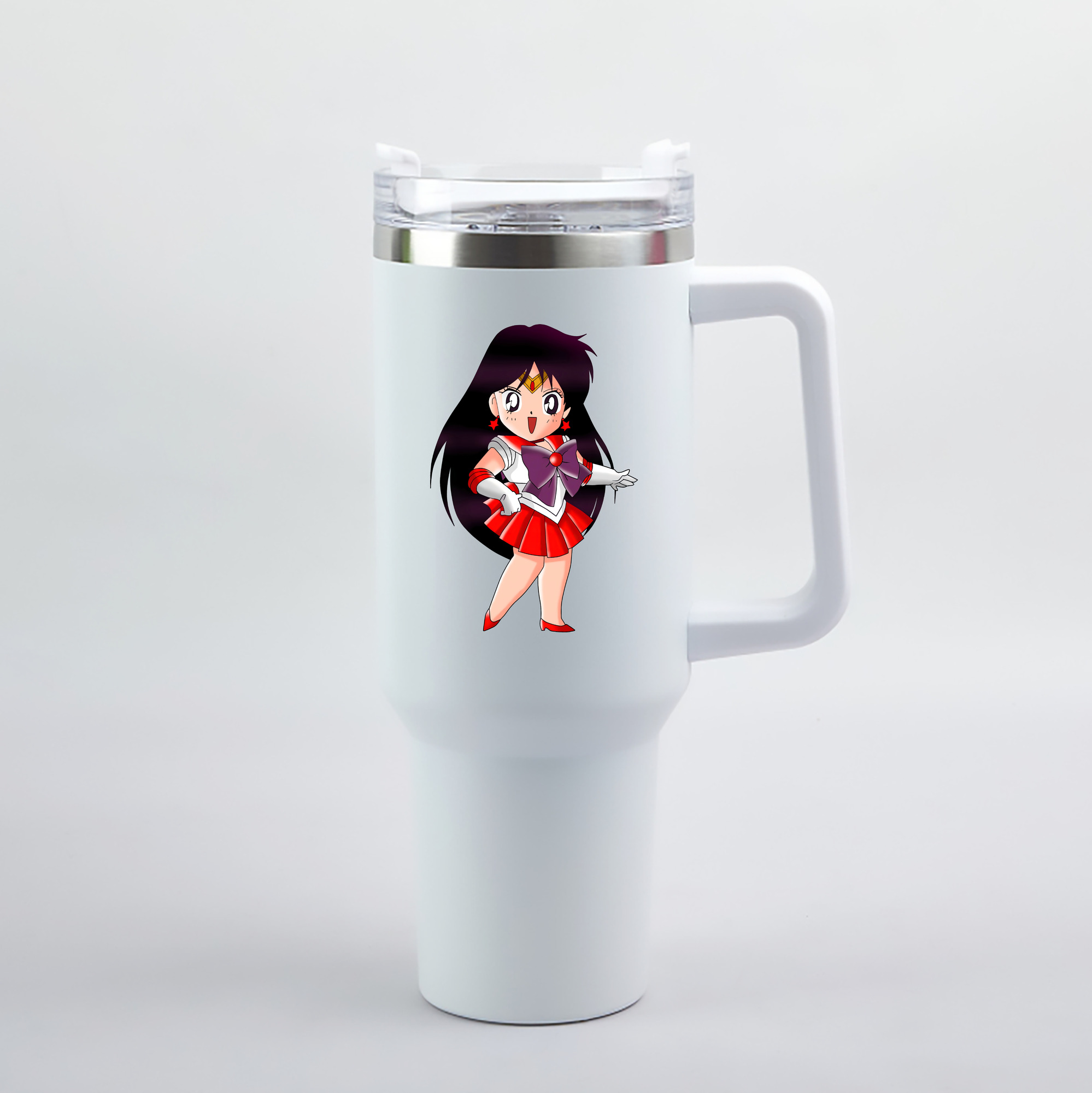 （画像用） 美少女戦士セーラームーン 火野レイ ひの レイ Sailor Moon Hino Rei （セーラーマーズ,Sailor Mars） 1200mL車用タンブラー（カラープリント）