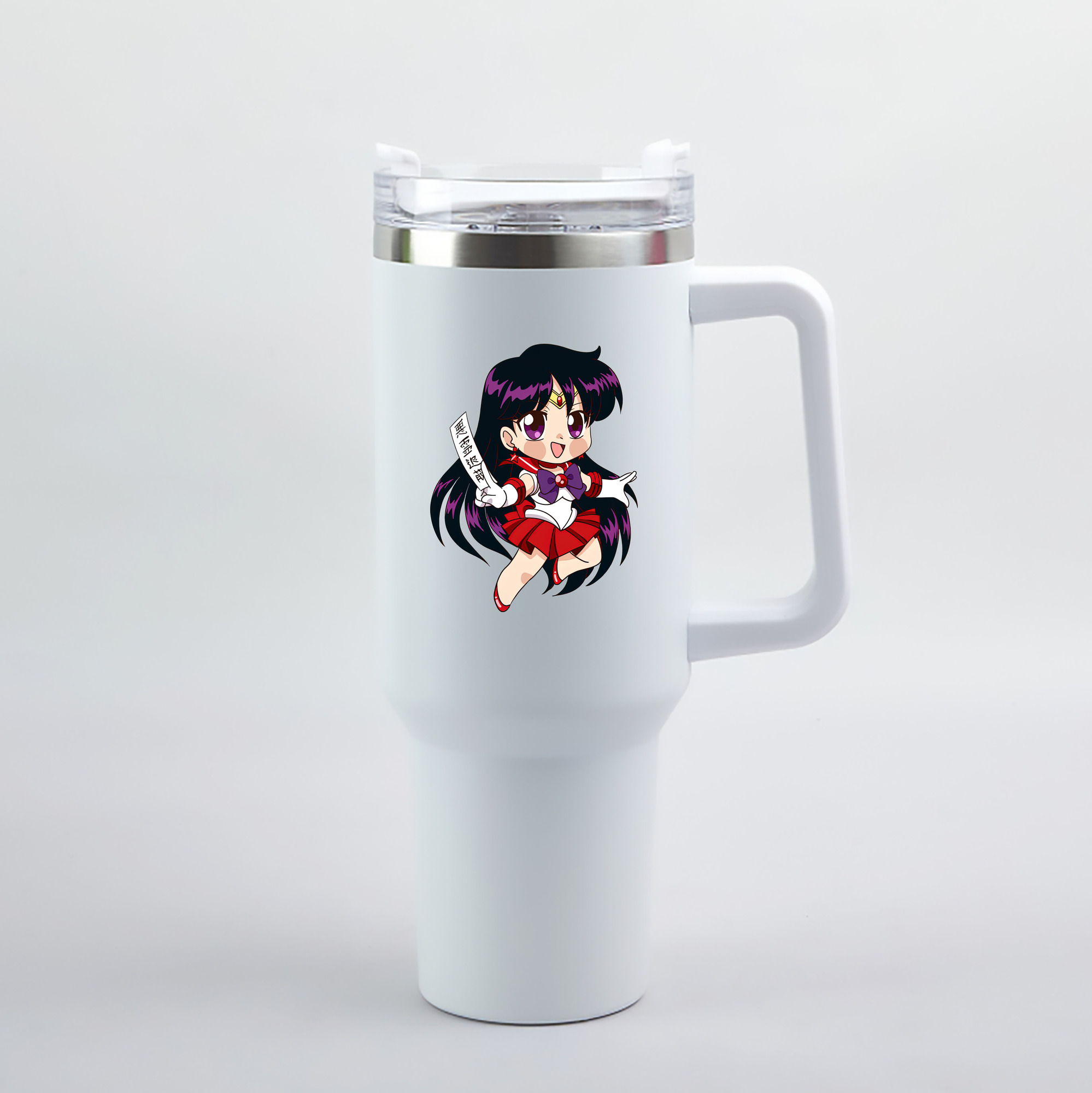 （画像用） 美少女戦士セーラームーン 火野レイ ひの レイ Sailor Moon Hino Rei （セーラーマーズ,Sailor Mars） 1200mL車用タンブラー（カラープリント）