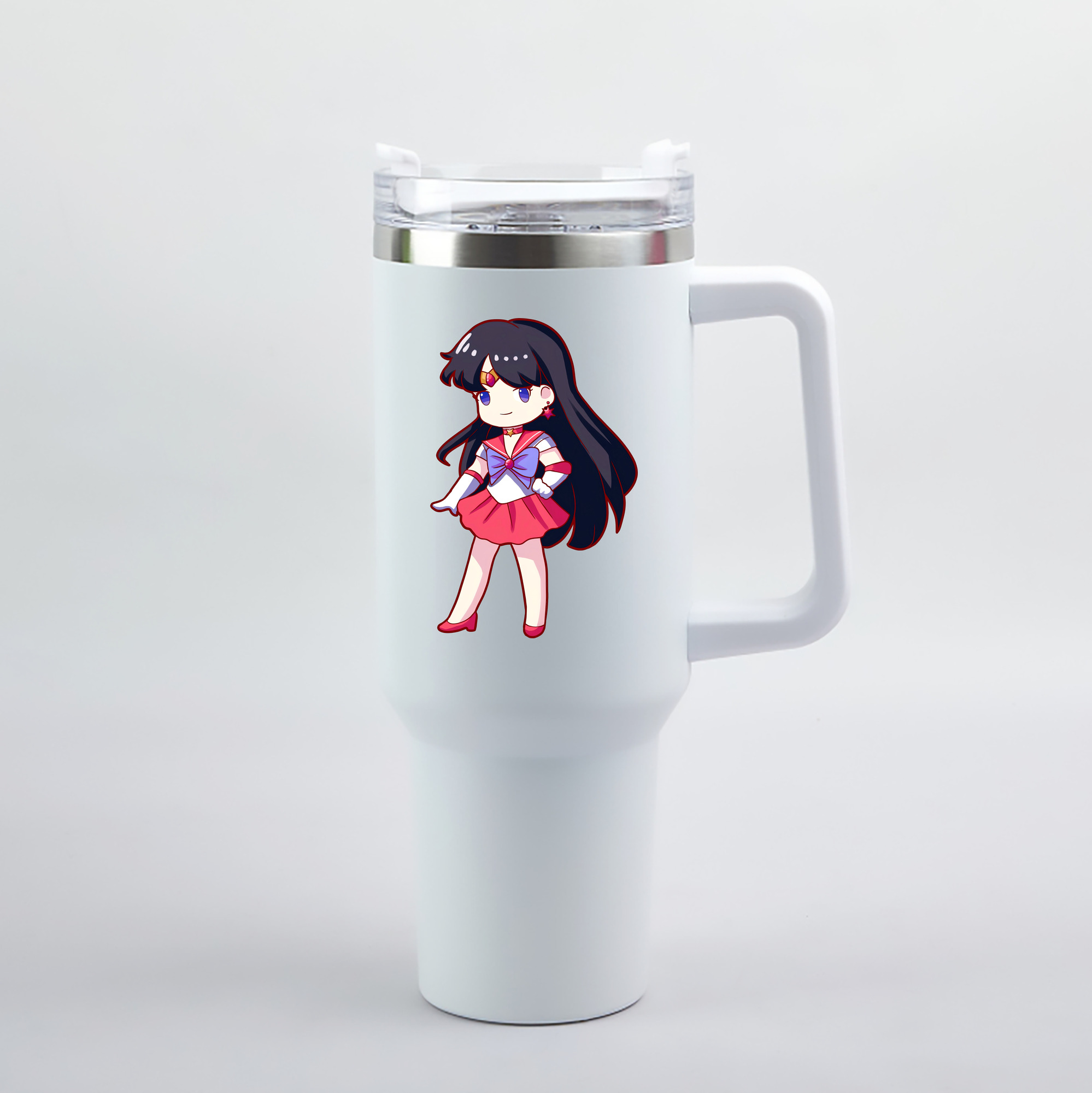 （画像用） 美少女戦士セーラームーン 火野レイ ひの レイ Sailor Moon Hino Rei （セーラーマーズ,Sailor Mars） 1200mL車用タンブラー（カラープリント）