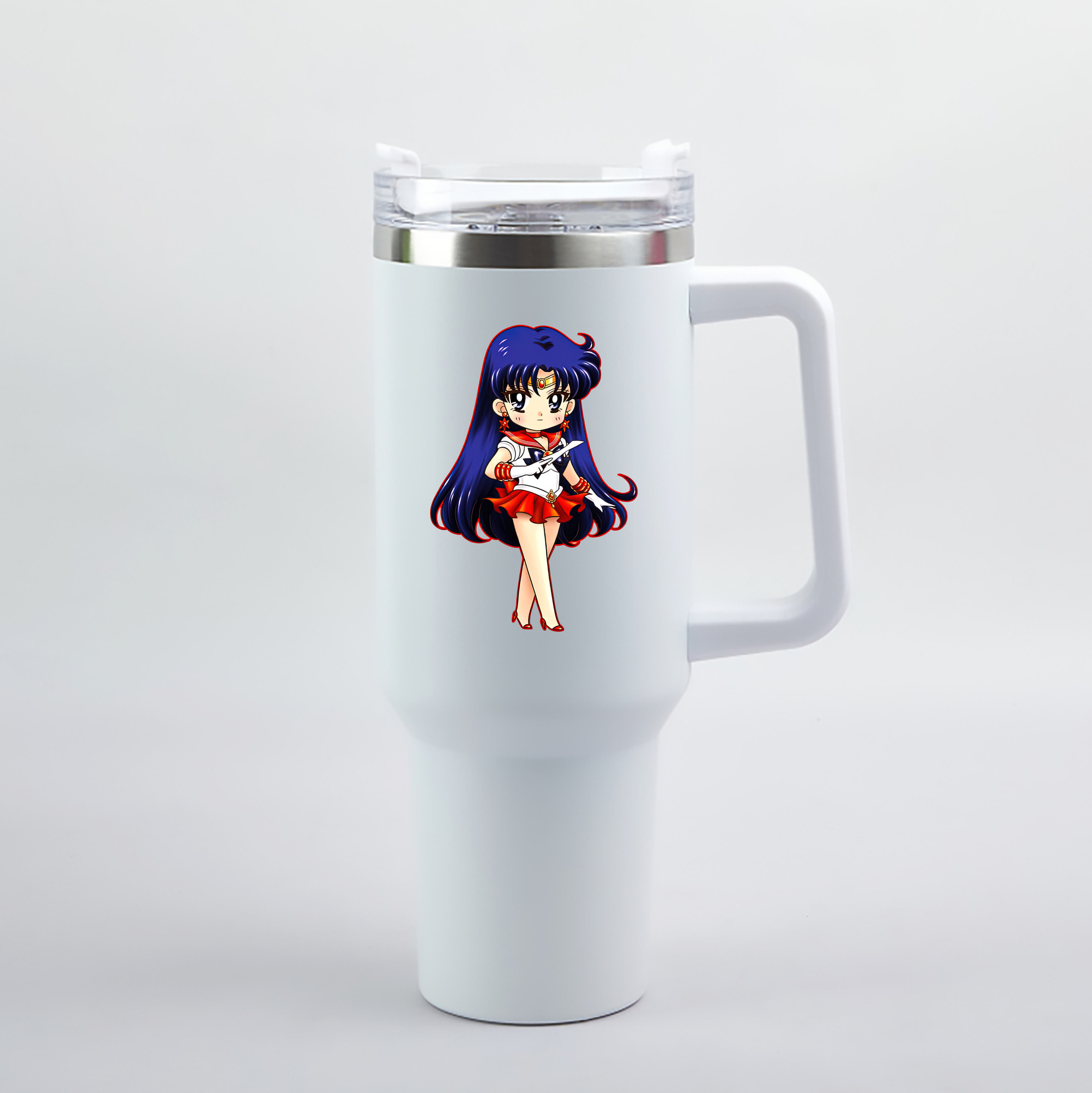 （画像用） 美少女戦士セーラームーン 火野レイ ひの レイ Sailor Moon Hino Rei （セーラーマーズ,Sailor Mars） 1200mL車用タンブラー（カラープリント）