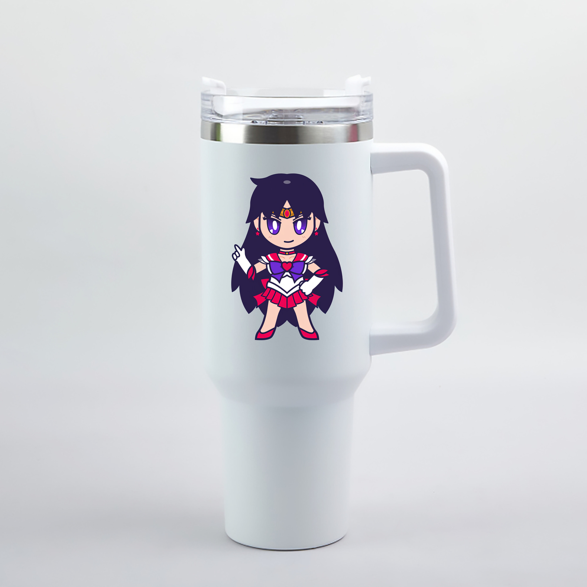（画像用） 美少女戦士セーラームーン 火野レイ ひの レイ Sailor Moon Hino Rei （セーラーマーズ,Sailor Mars） 1200mL車用タンブラー（カラープリント）