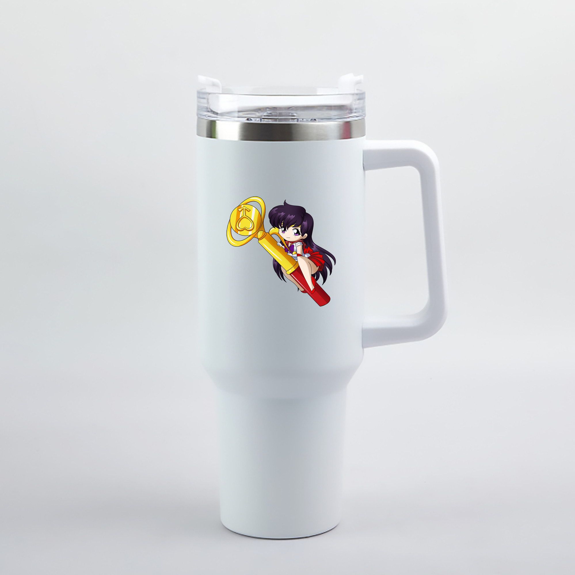 （画像用） 美少女戦士セーラームーン 火野レイ ひの レイ Sailor Moon Hino Rei （セーラーマーズ,Sailor Mars） 1200mL車用タンブラー（カラープリント）