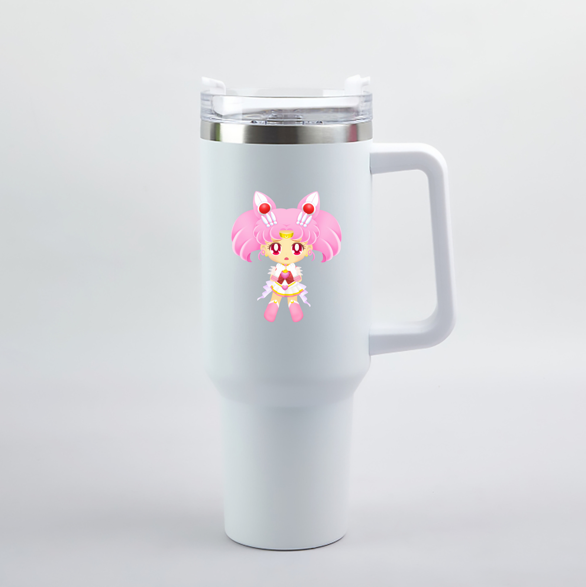 （画像用） 美少女戦士セーラームーン ちびうさ Sailor Moon Chibiusa Tsukino Usagi Small Lady Serenity 1200mL車用タンブラー（カラープリント）