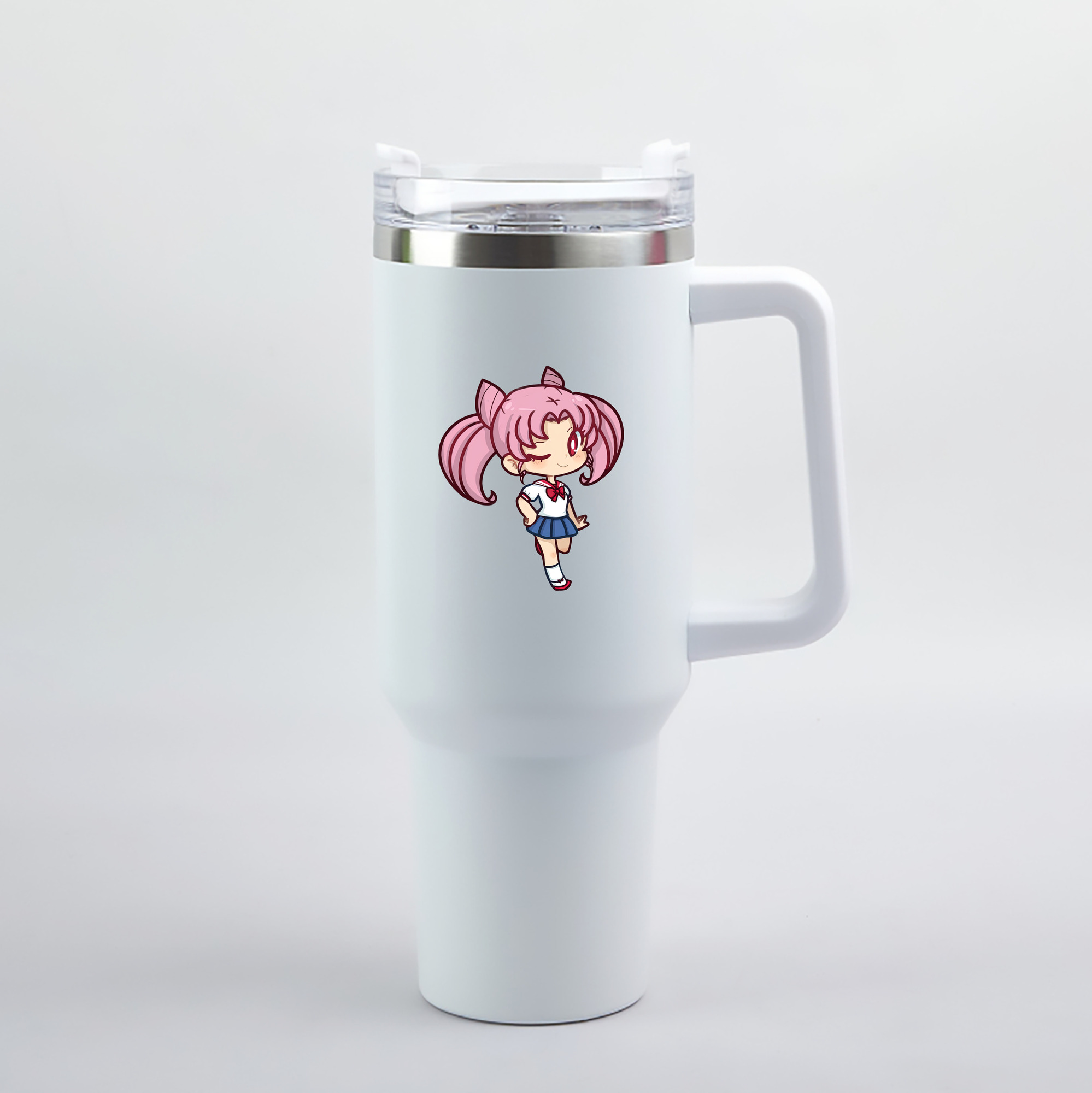 （画像用） 美少女戦士セーラームーン ちびうさ Sailor Moon Chibiusa Tsukino Usagi Small Lady Serenity 1200mL車用タンブラー（カラープリント）