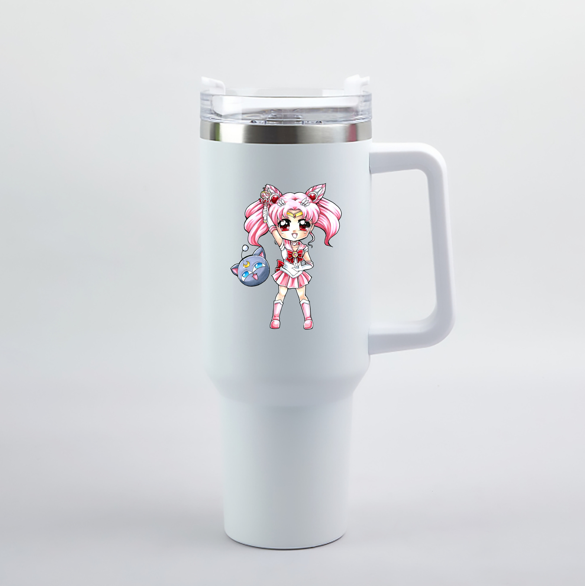 （画像用） 美少女戦士セーラームーン ちびうさ Sailor Moon Chibiusa Tsukino Usagi Small Lady Serenity 1200mL車用タンブラー（カラープリント）