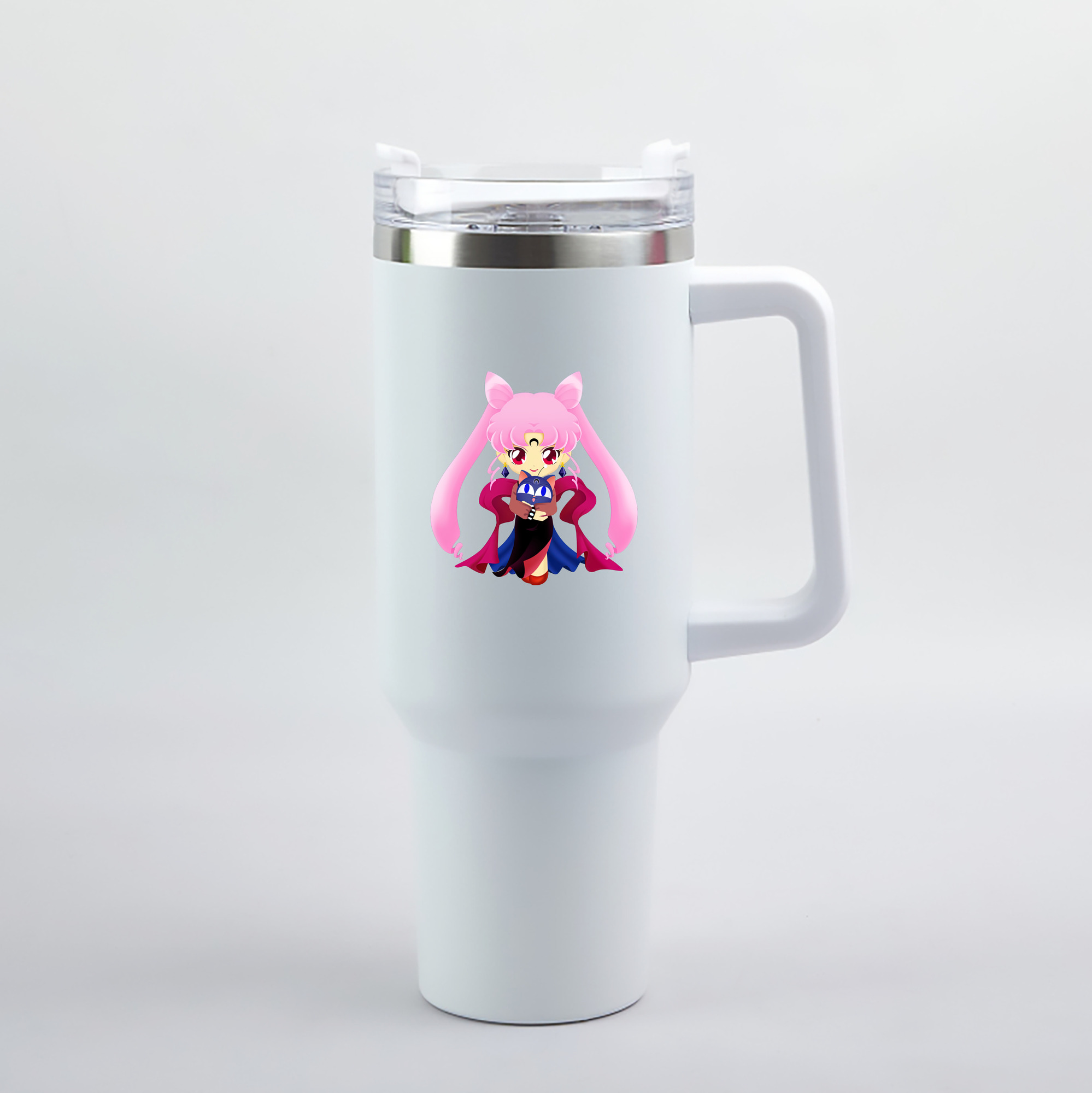 （画像用） 美少女戦士セーラームーン ちびうさ Sailor Moon Chibiusa Tsukino Usagi Small Lady Serenity 1200mL車用タンブラー（カラープリント）
