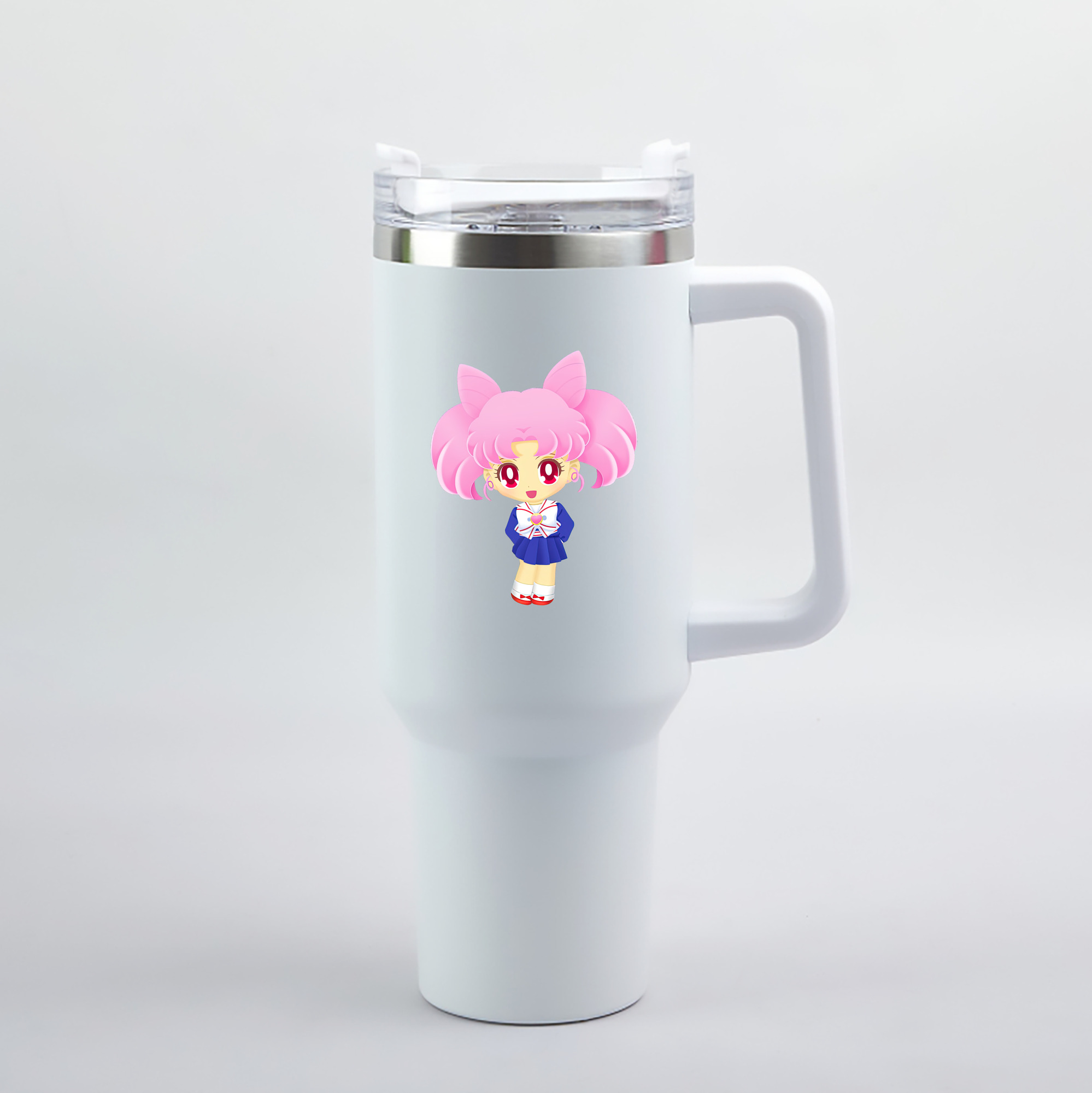 （画像用） 美少女戦士セーラームーン ちびうさ Sailor Moon Chibiusa Tsukino Usagi Small Lady Serenity 1200mL車用タンブラー（カラープリント）