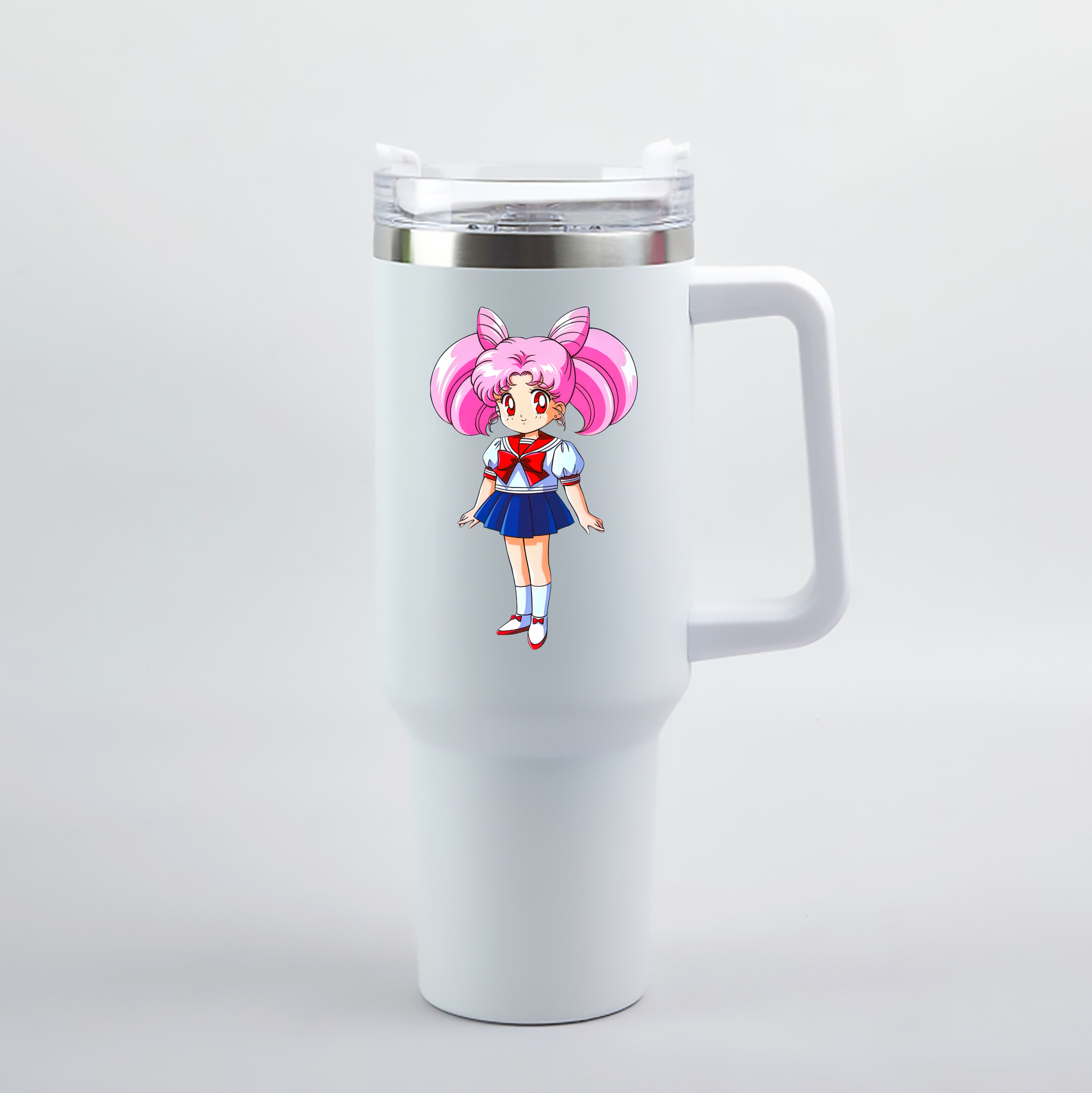 （画像用） 美少女戦士セーラームーン ちびうさ Sailor Moon Chibiusa Tsukino Usagi Small Lady Serenity 1200mL車用タンブラー（カラープリント）